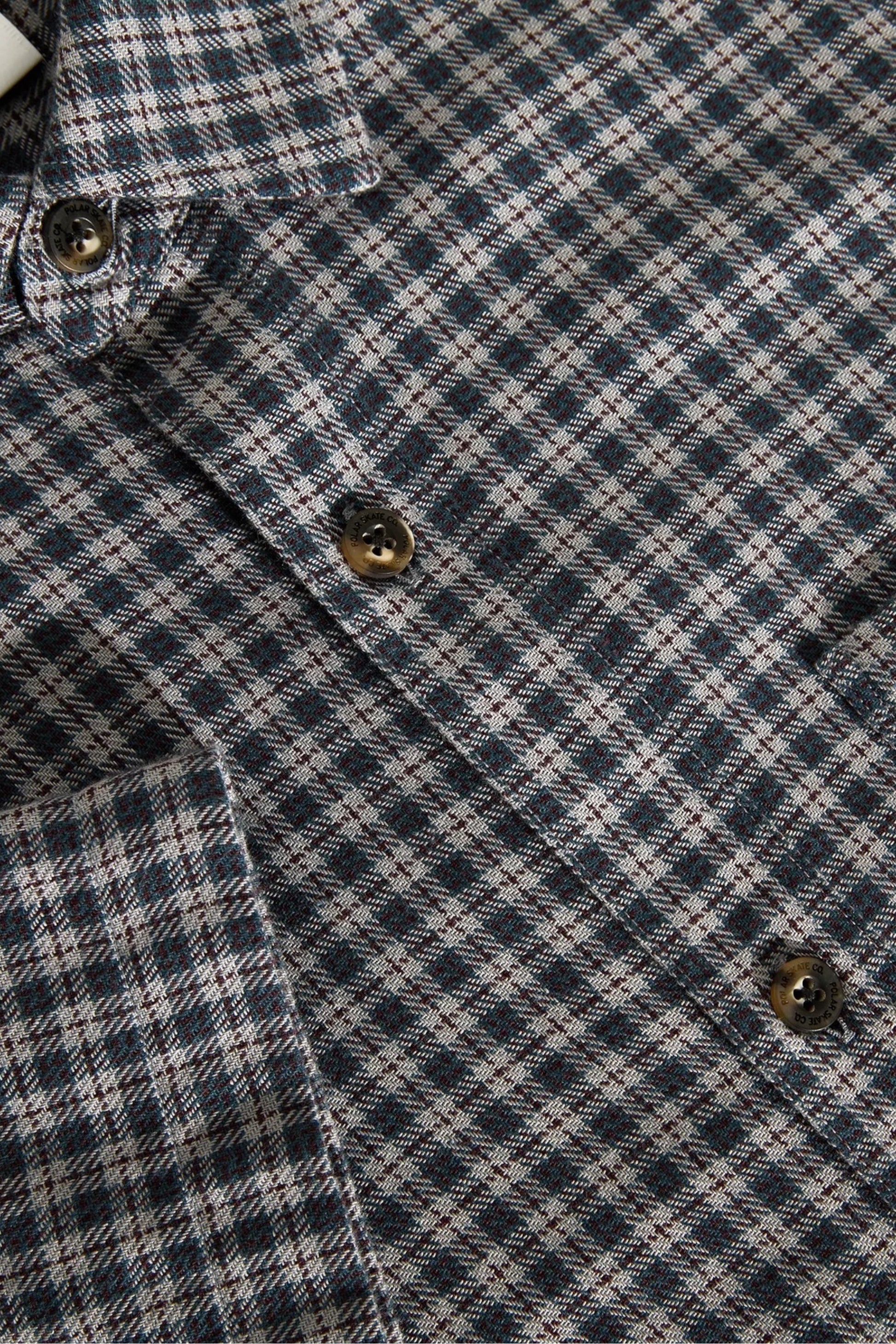 Polar Skate Co. Mitchell Shirt Petrol Bordeaux | Chemise Twill Skate | Edgar Bdx