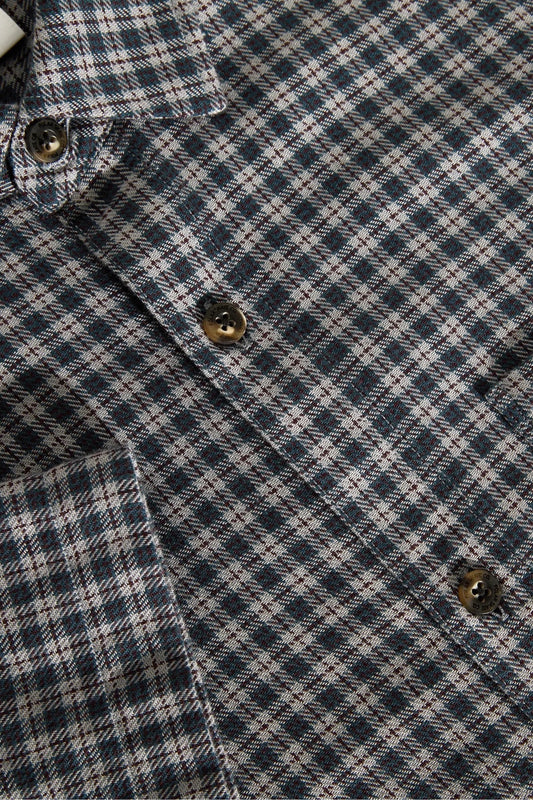 Polar Skate Co. Mitchell Shirt Petrol Bordeaux | Chemise Twill Skate | Edgar Bdx