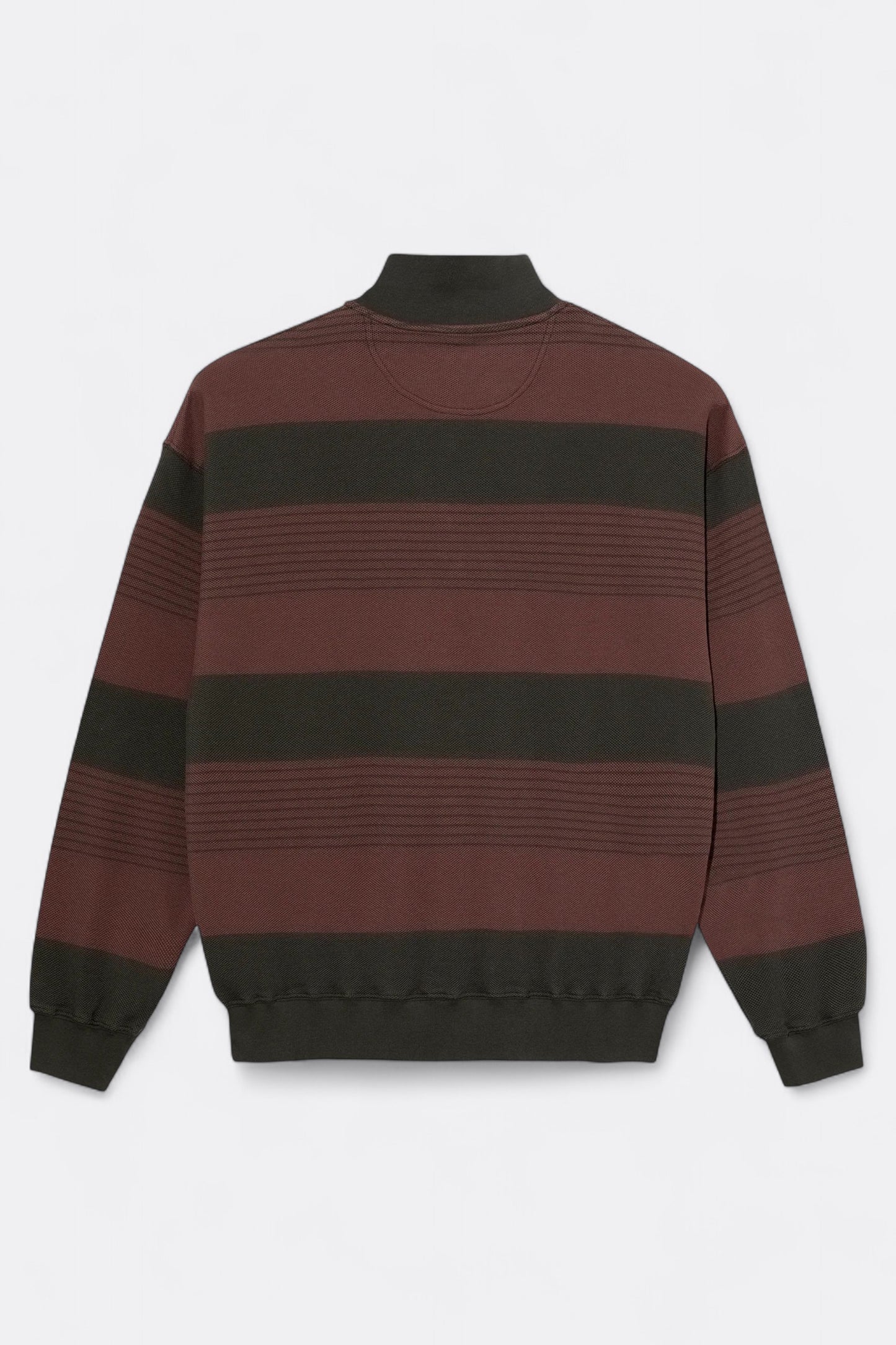 Polar Skate Co. - Surf Half Zip LS Shirt (Dirty Black / Brownstone)