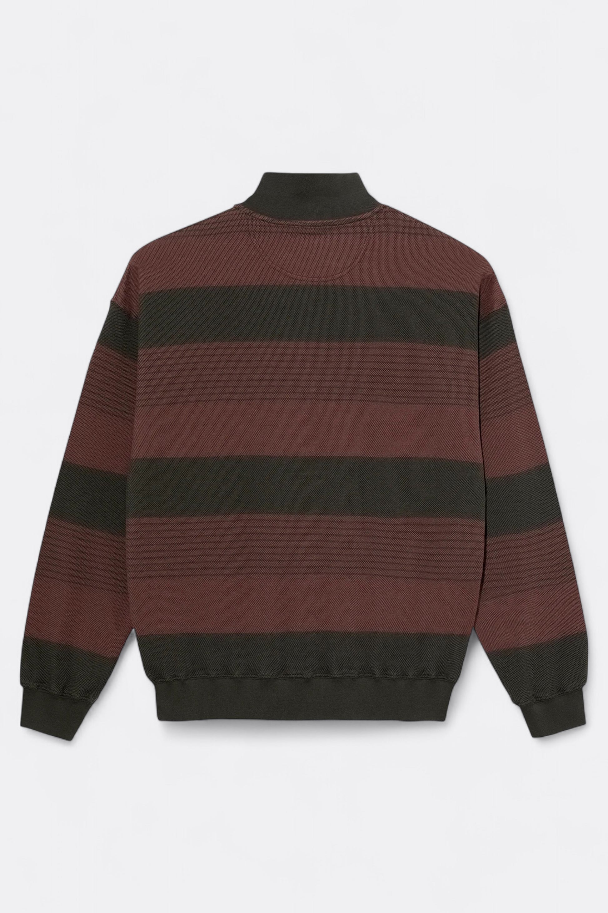 Polar Skate Co. - Surf Half Zip LS Shirt (Dirty Black / Brownstone)