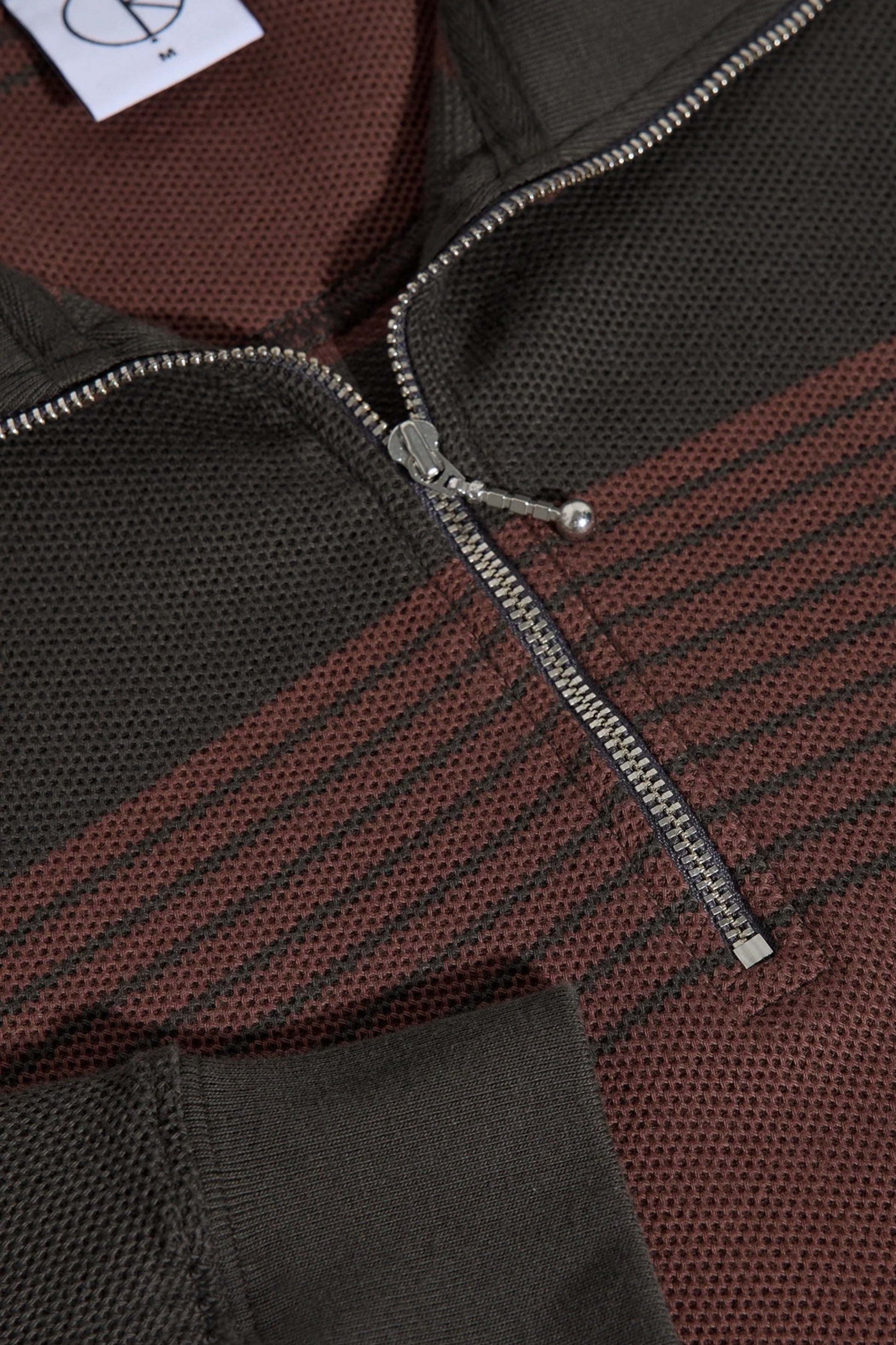 Polar Skate Co. - Surf Half Zip LS Shirt (Dirty Black / Brownstone)