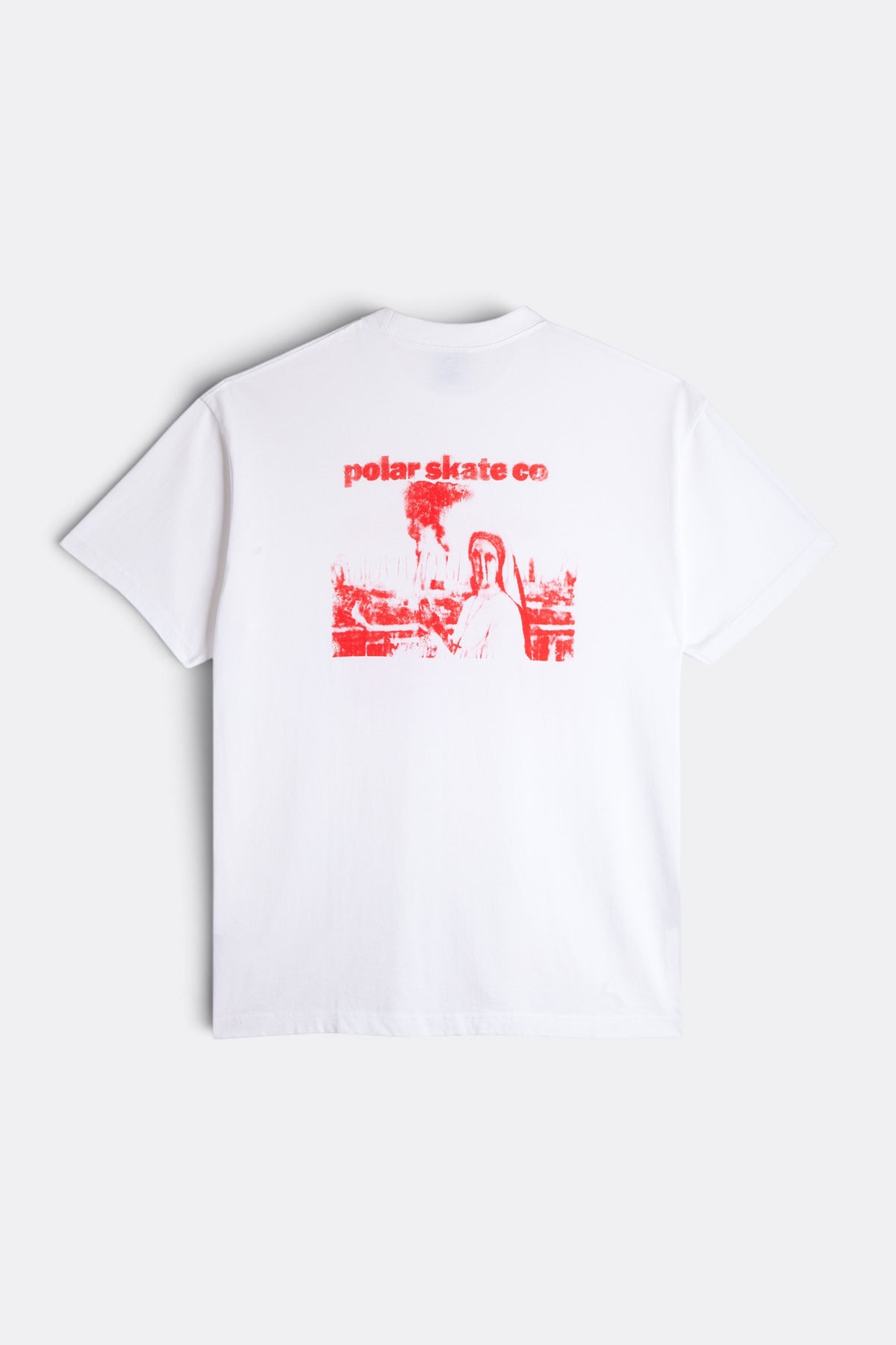 POLAR SKATE CO. Tee Apocalypse Nun White | T-Shirt Double Jersey Graphique Skate | Edgar Bdx