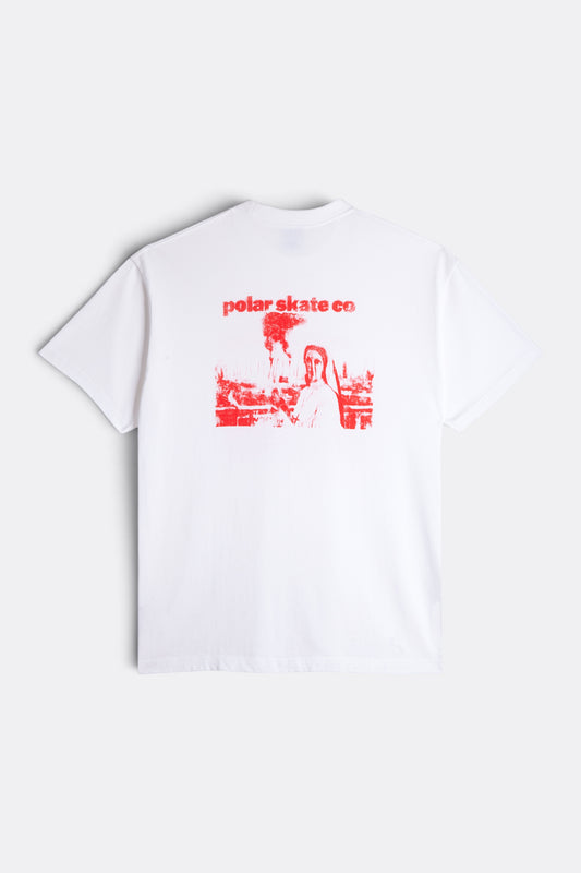 POLAR SKATE CO. Tee Apocalypse Nun White | T-Shirt Double Jersey Graphique Skate | Edgar Bdx