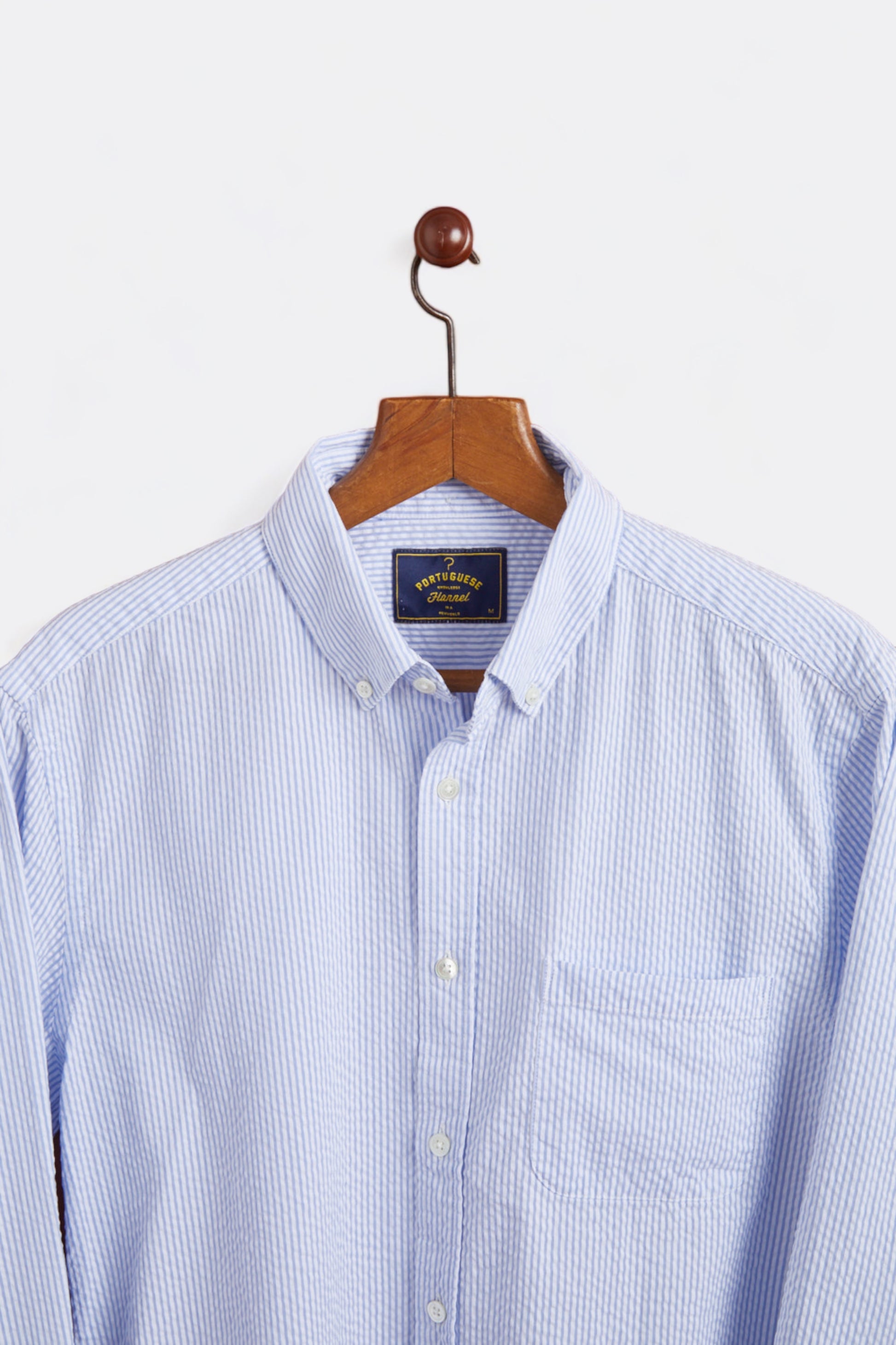 Portuguese Flannel - Atlantico Stripe Shirt (Blue)