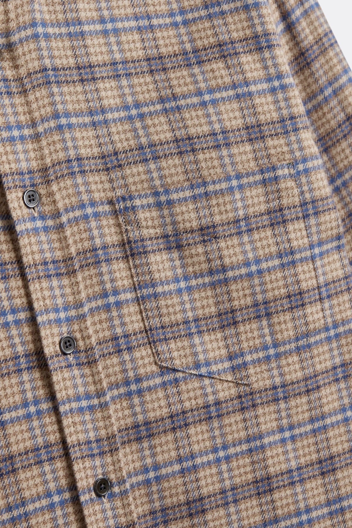 PORTUGUESE FLANNEL Cedar Shirt Brown Blue | Chemise Tartan | Edgar Bdx