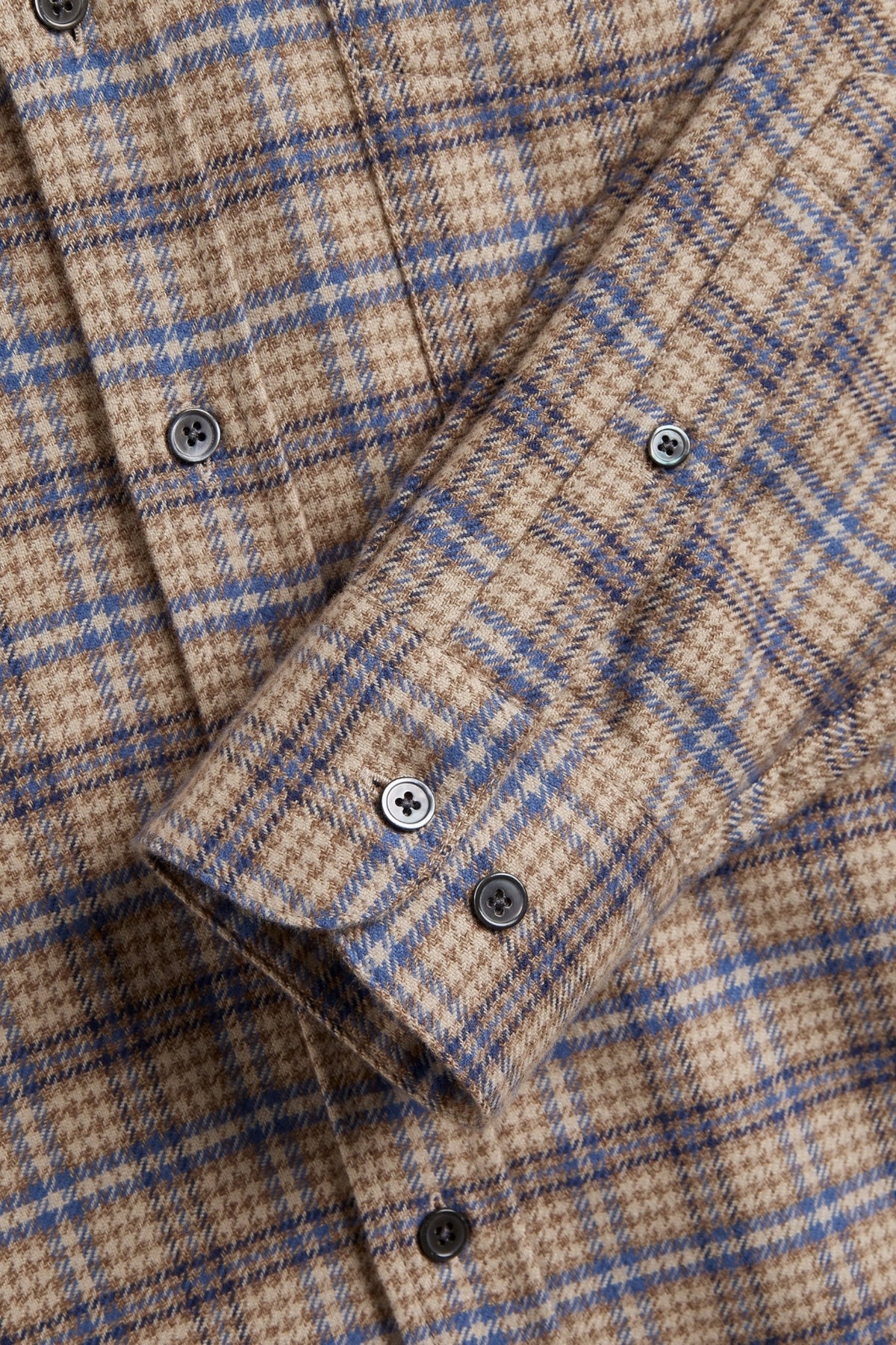 PORTUGUESE FLANNEL Cedar Shirt Brown Blue | Chemise Tartan | Edgar Bdx