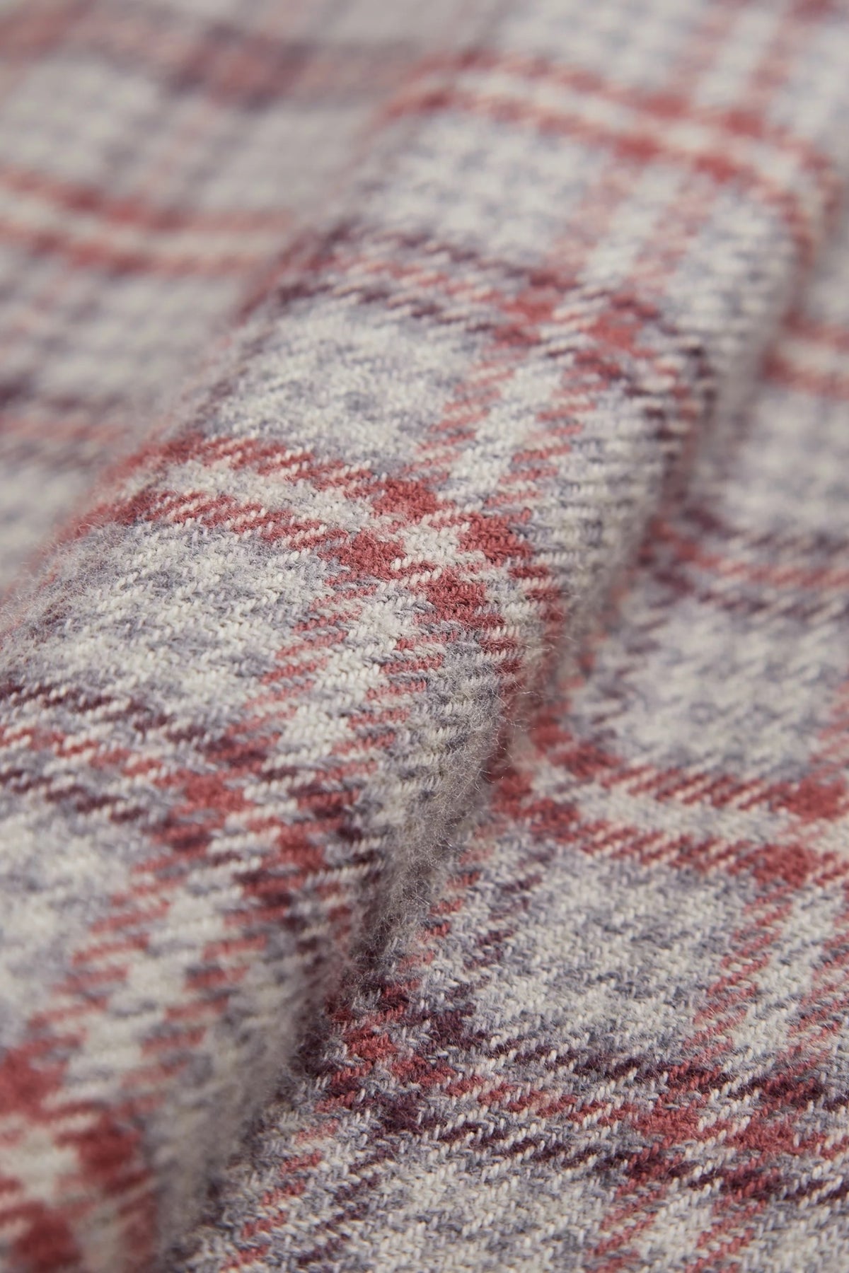 PORTUGUESE FLANNEL Cedar Shirt Grey / Bordeaux | Chemise Tartan | Edgar Bdx