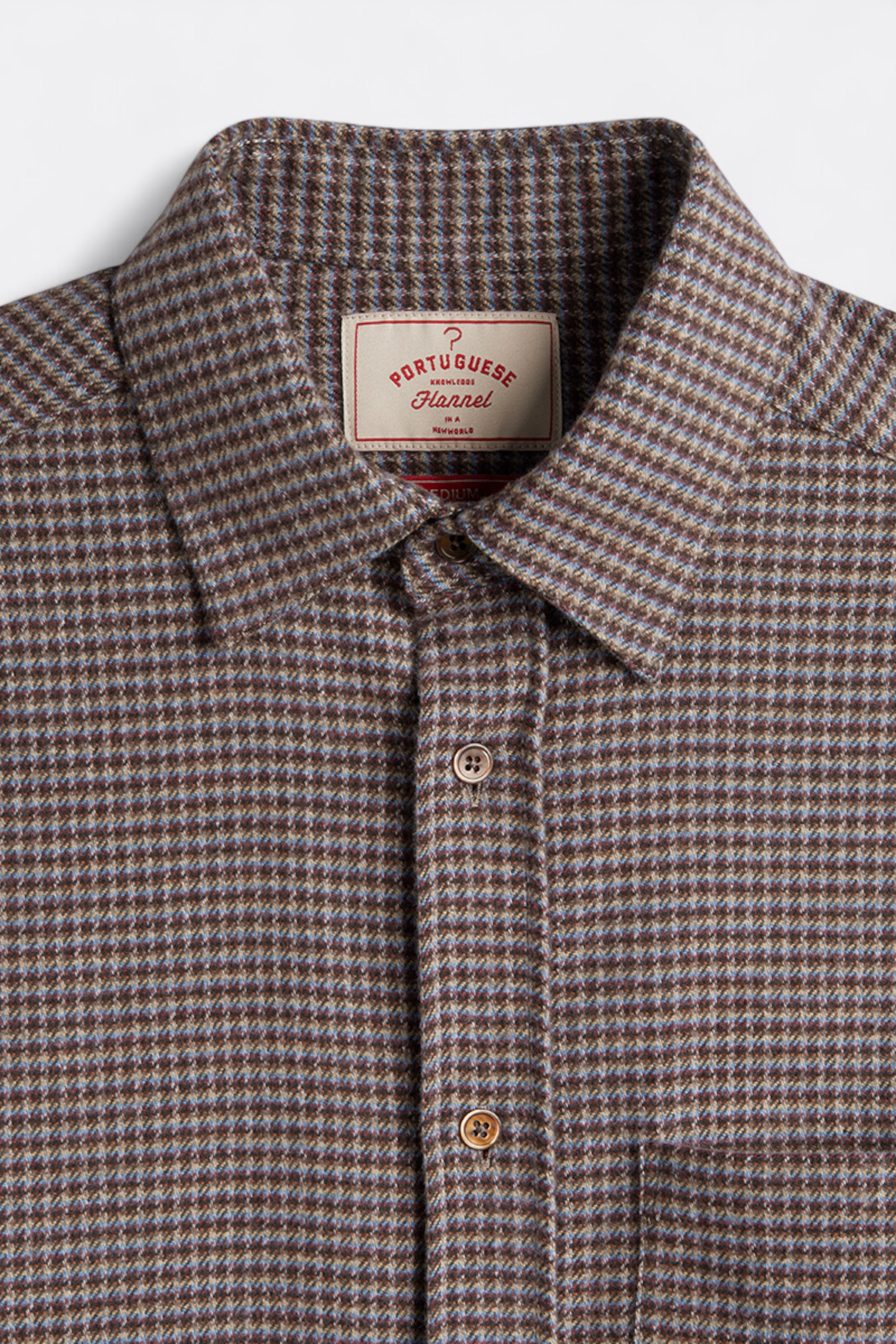 Portuguese Flannel - Dylan Shirt (Blue / Bordeaux)