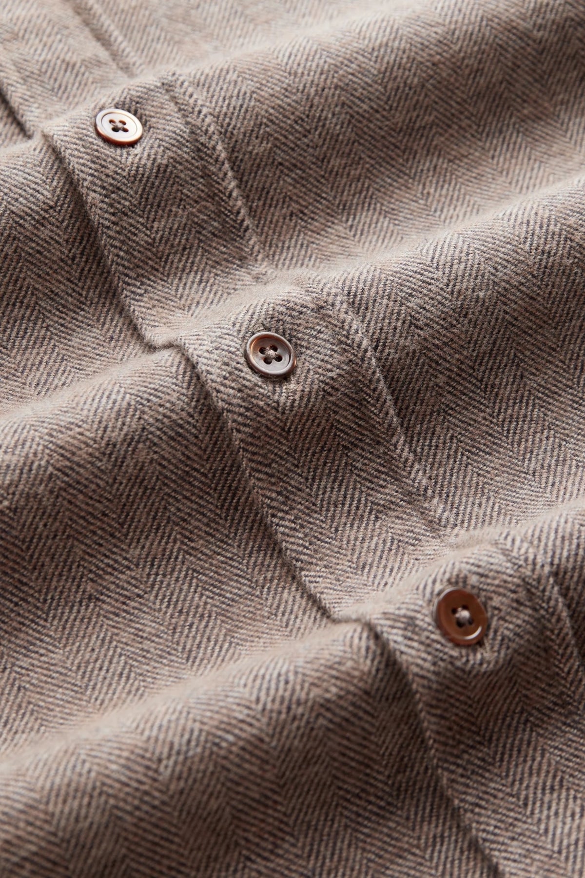 PORTUGUESE FLANNEL Espiga Shirt Brown | Chemise Chevrons | Edgar Bdx