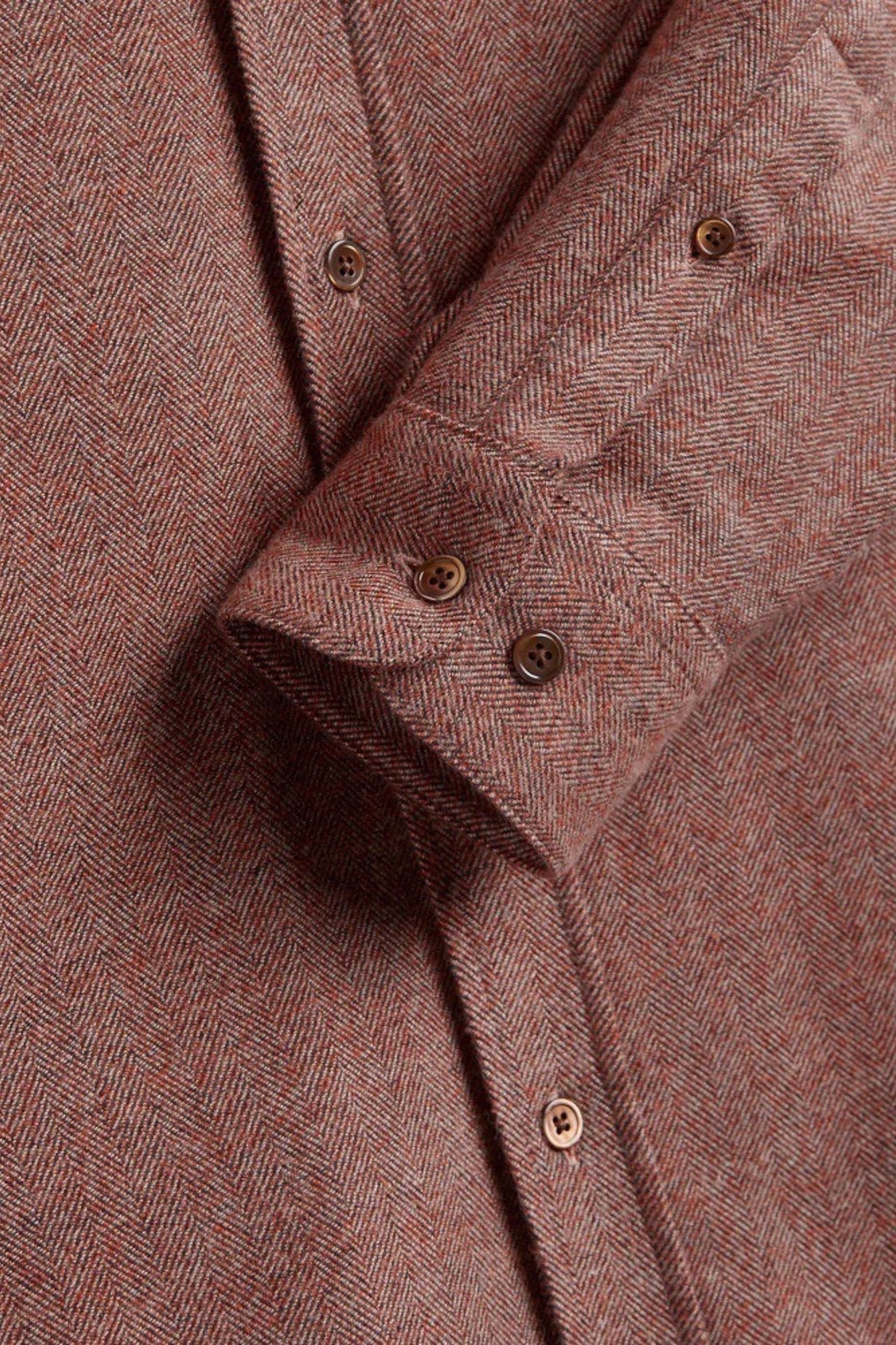 PORTUGUESE FLANNEL Espiga Shirt Clay | Chemise Chevrons | Edgar Bdx