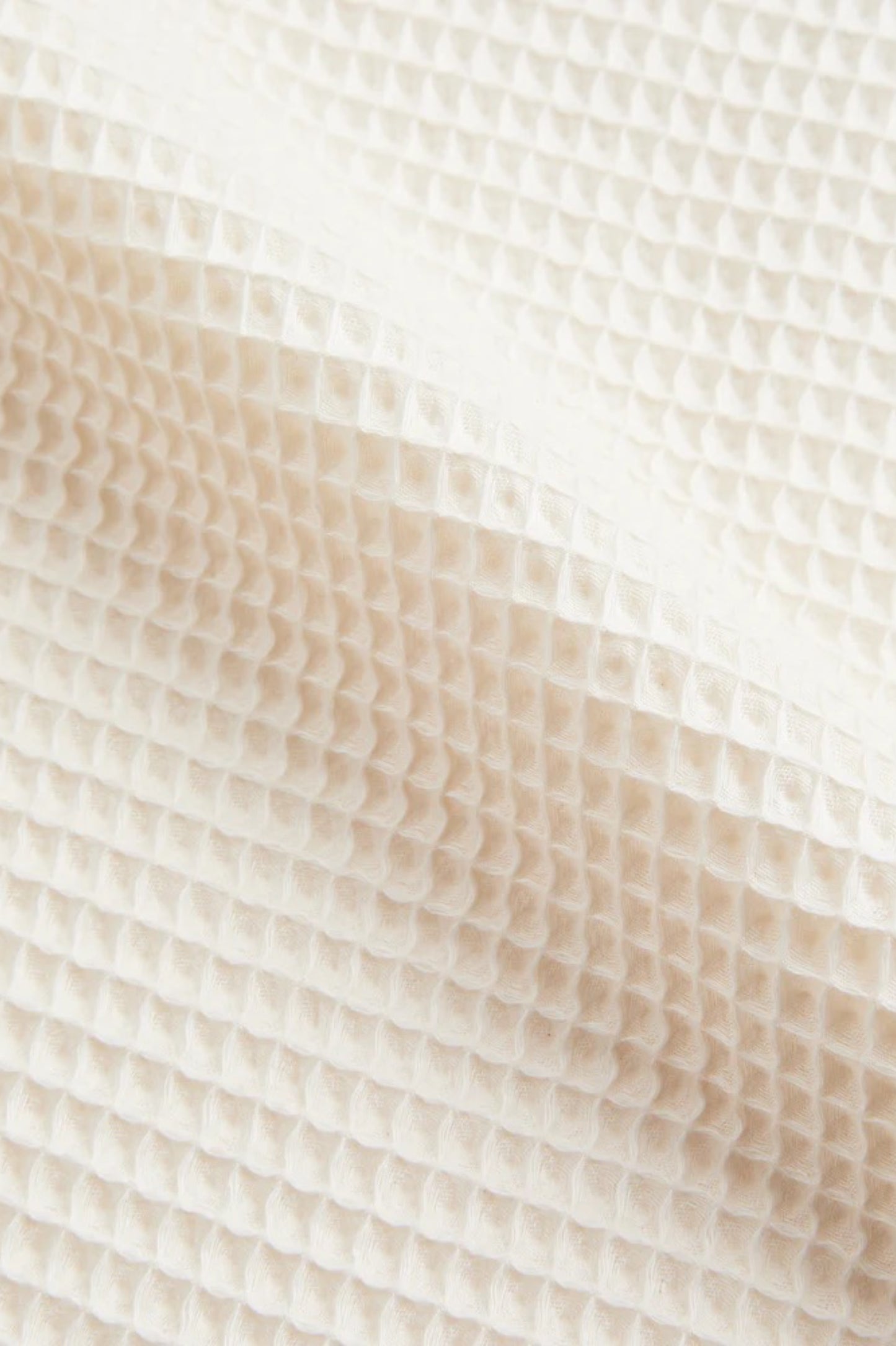 Portuguese Flannel Honey Comb Shirt White | Chemise Coton Nid d'Abeille | Edgar Bdx