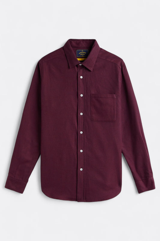 Portuguese Flannel - Teca 2.0 Shirt (Bordeaux)
