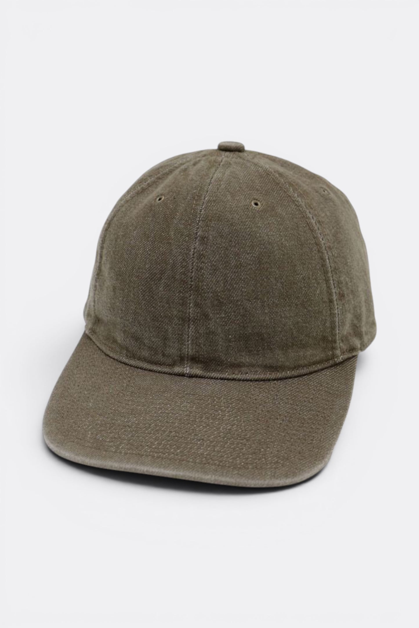 Poten 70s Denim Cap Olive | Casquette 6 Panneaux Made in Japan | Edgar Bdx