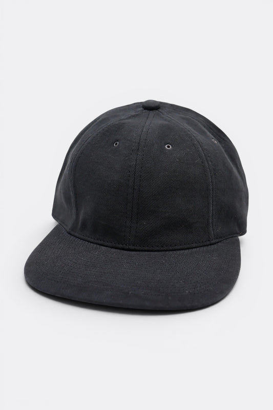 Poten Vintage Linen Twill Cap Black | Casquette Lin Coton Made in Japan | Edgar Bdx