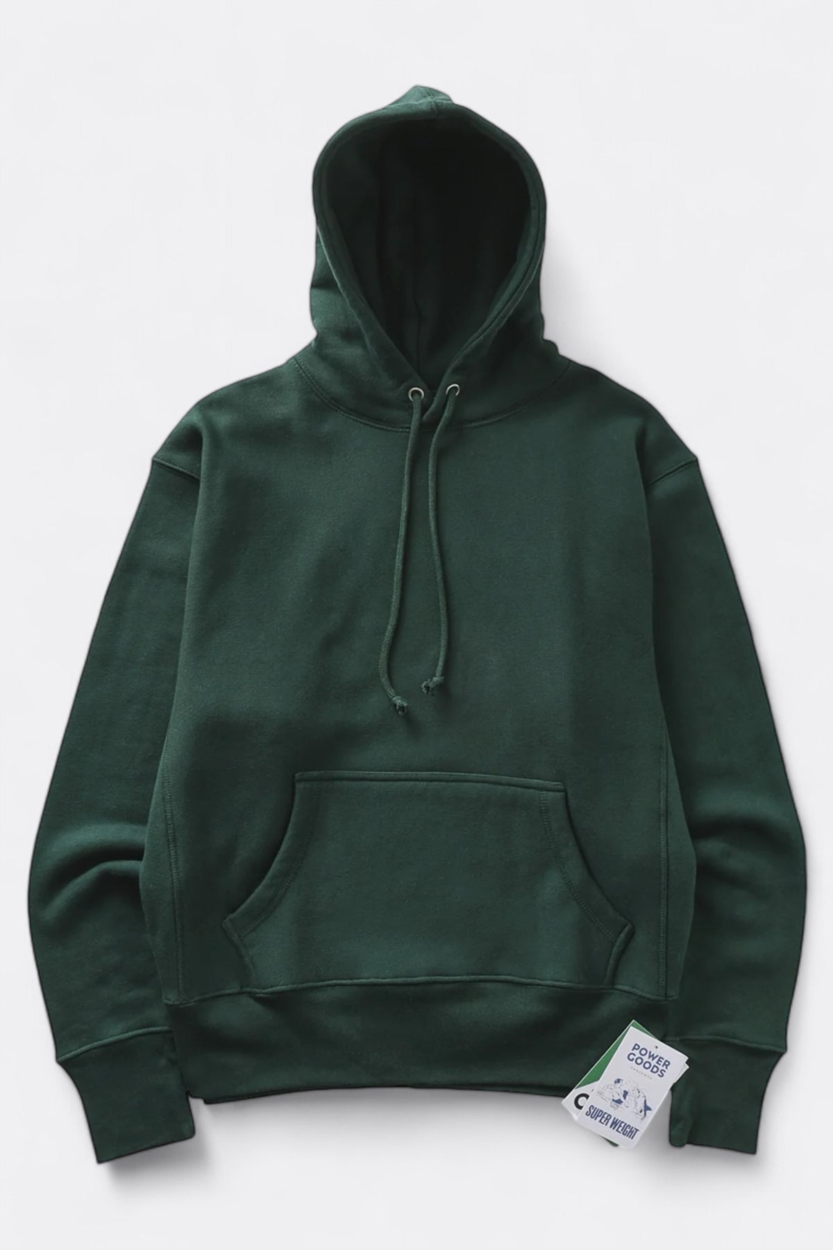 POWER GOODS Super Weight Hoodie Forest Green | Edgar Bdx