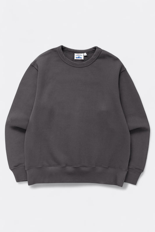 POWER GOODS Loopback Crewneck Washed Black | Edgar Bdx