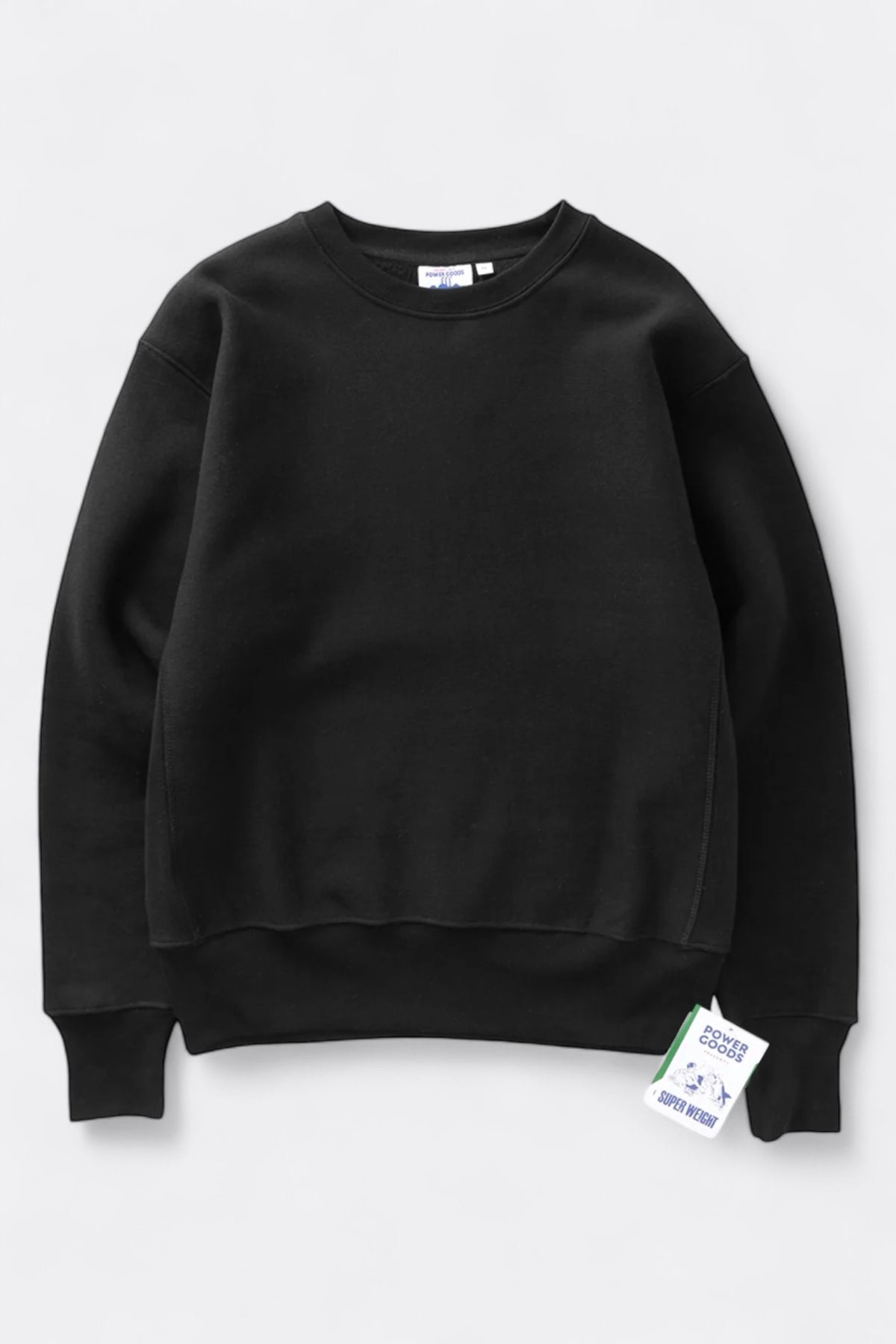 POWER GOODS Super Weight Crewneck Black | Edgar Bdx