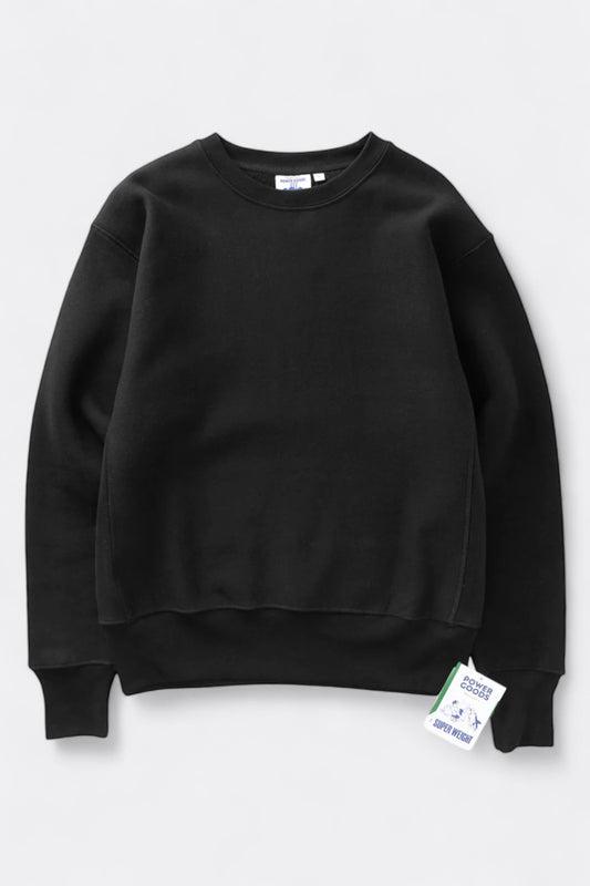 POWER GOODS Super Weight Crewneck Black | Edgar Bdx
