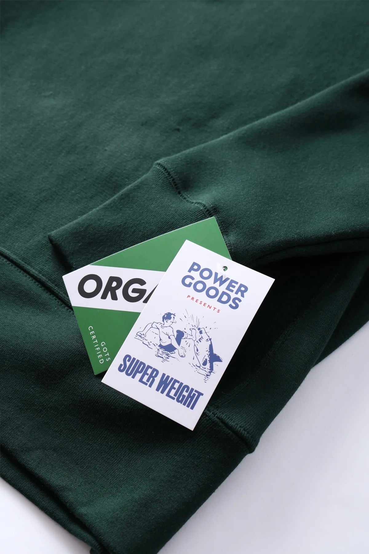 POWER GOODS Super Weight Crewneck Forest Green | Edgar Bdx