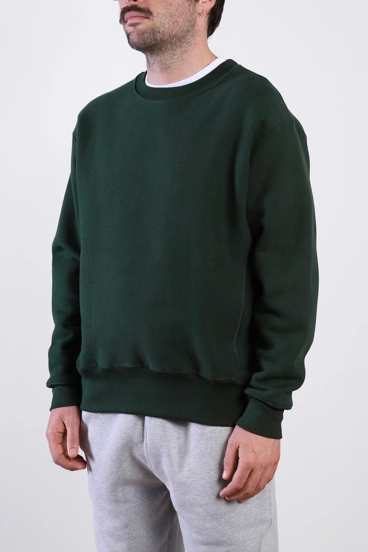 POWER GOODS Super Weight Crewneck Forest Green | Edgar Bdx