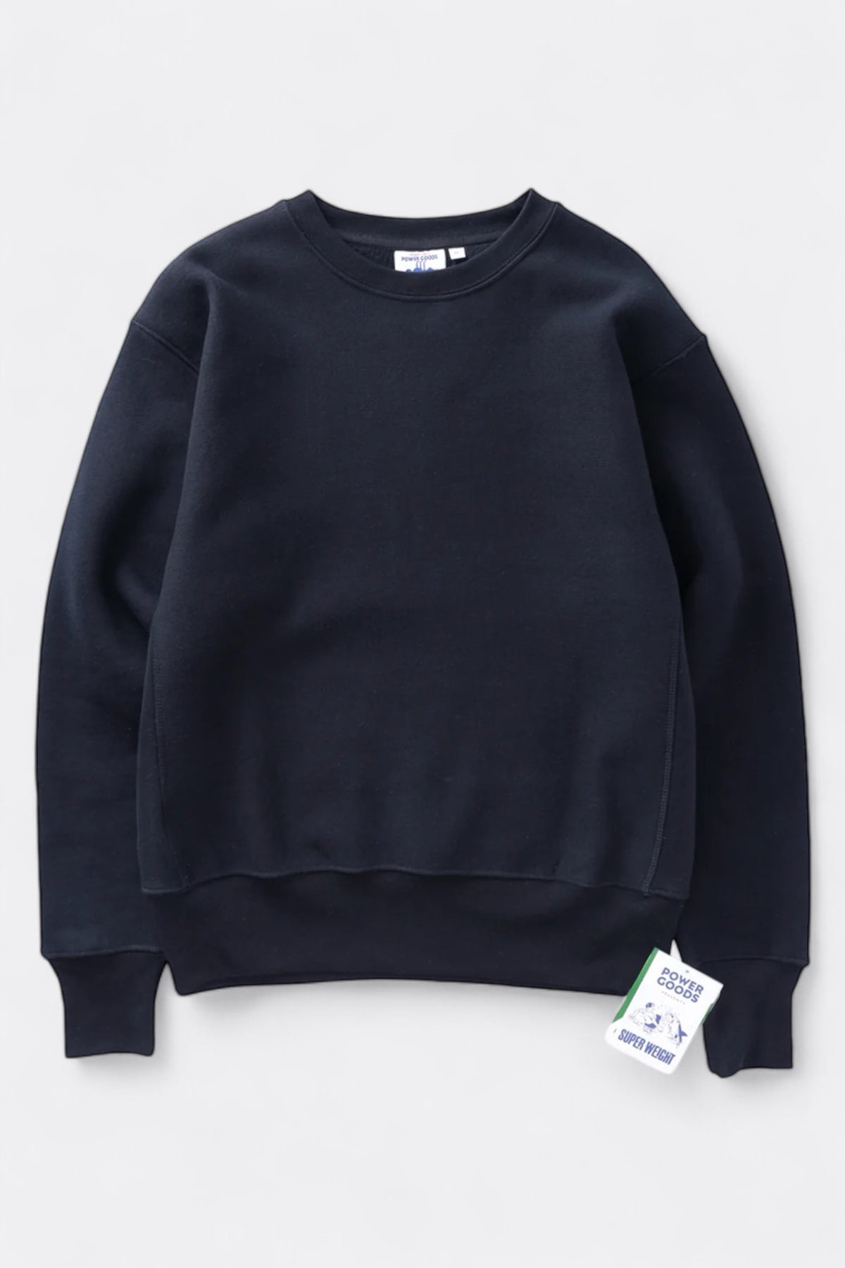 POWER GOODS Super Weight Crewneck Navy Blue | Edgar Bdx