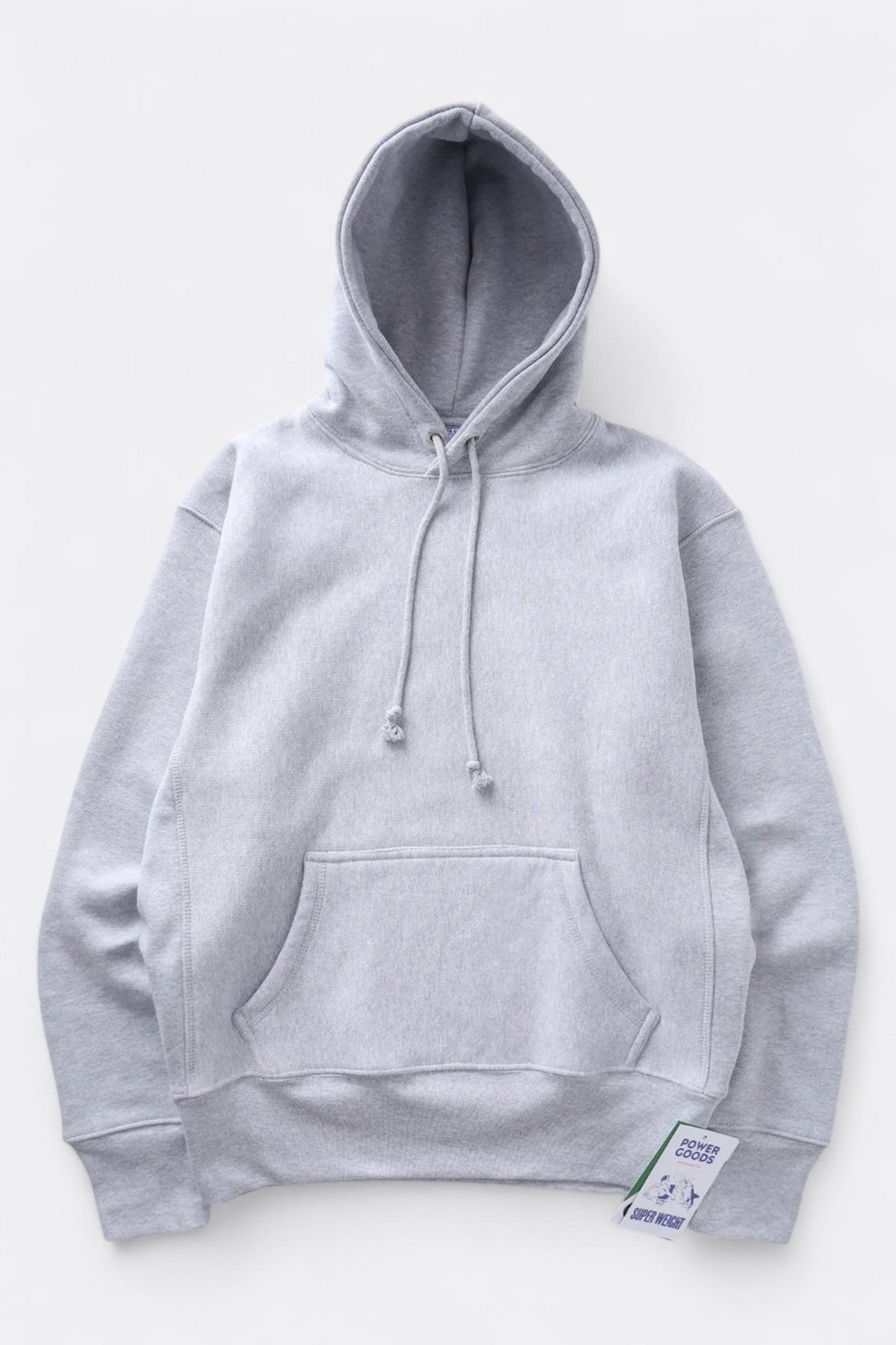 POWER GOODS Super Weight Hoodie Heather Grey | Edgar Bdx