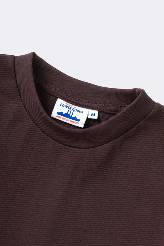 POWER GOODS Super Weight T-Shirt Coffee | Edgar Bdx