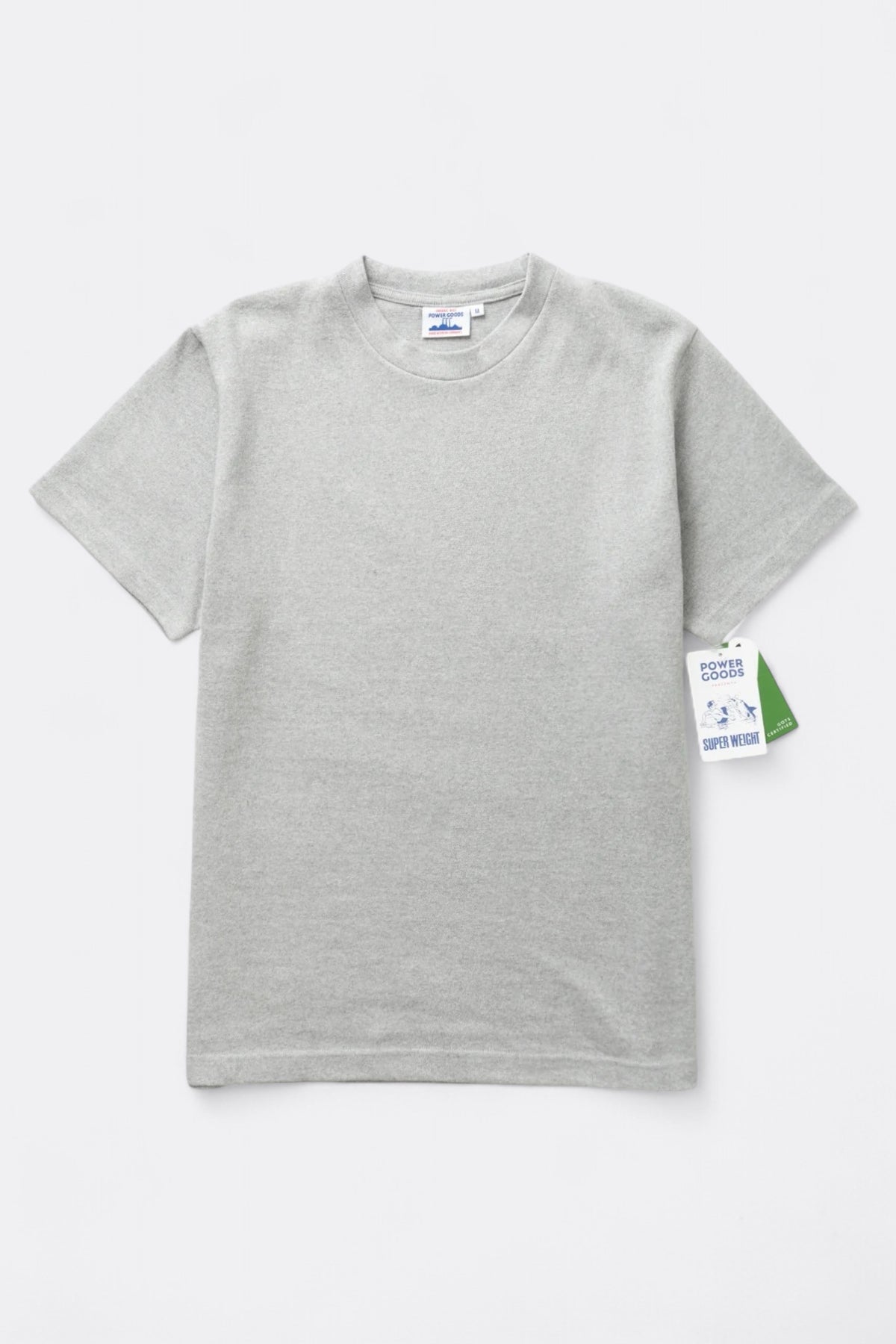 POWER GOODS Super Weight T-Shirt Heather Grey | Edgar Bdx