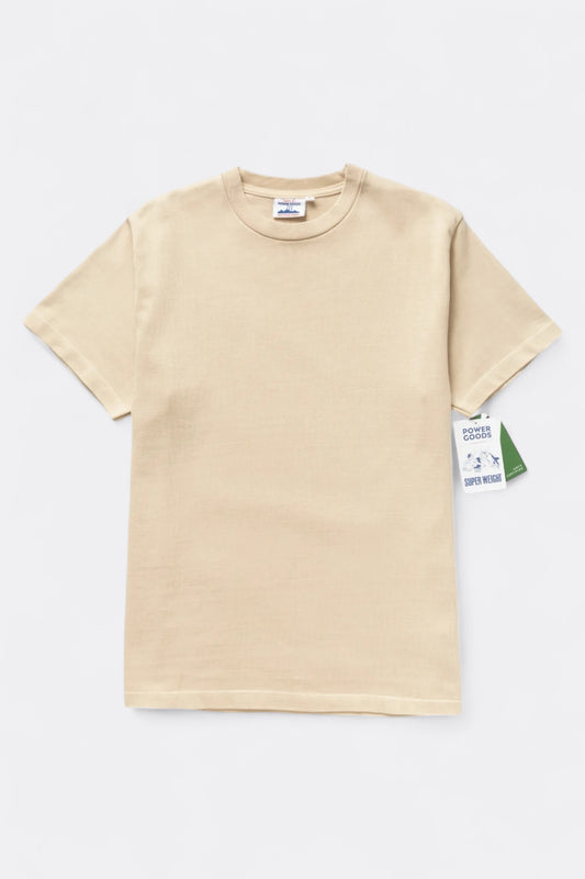 POWER GOODS Super Weight T-Shirt Khaki | Edgar Bdx