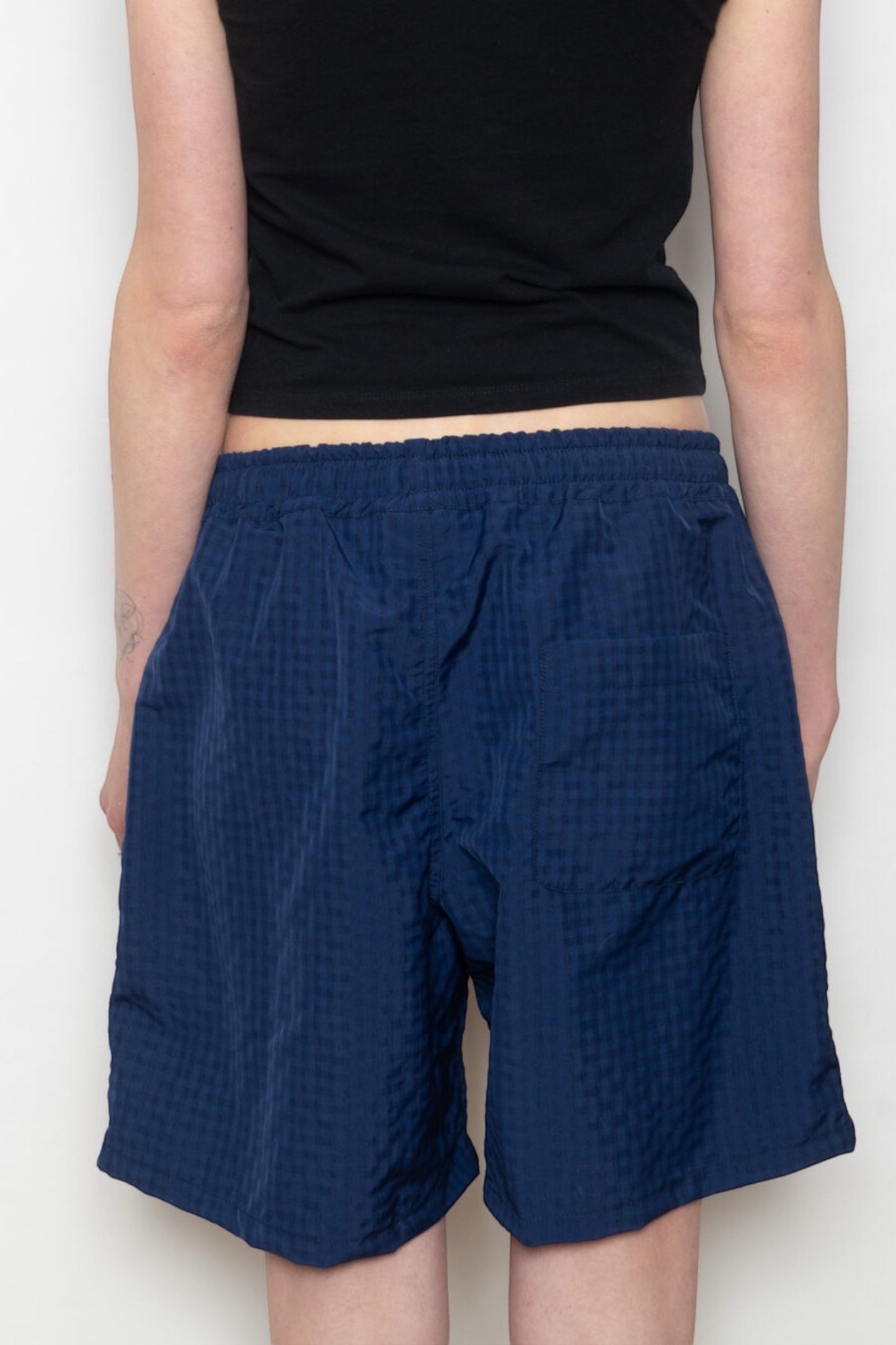 Public Possession Be An Angel Swimshort Navy | Short de Bain Nylon Sérigraphié | Edgar Bdx