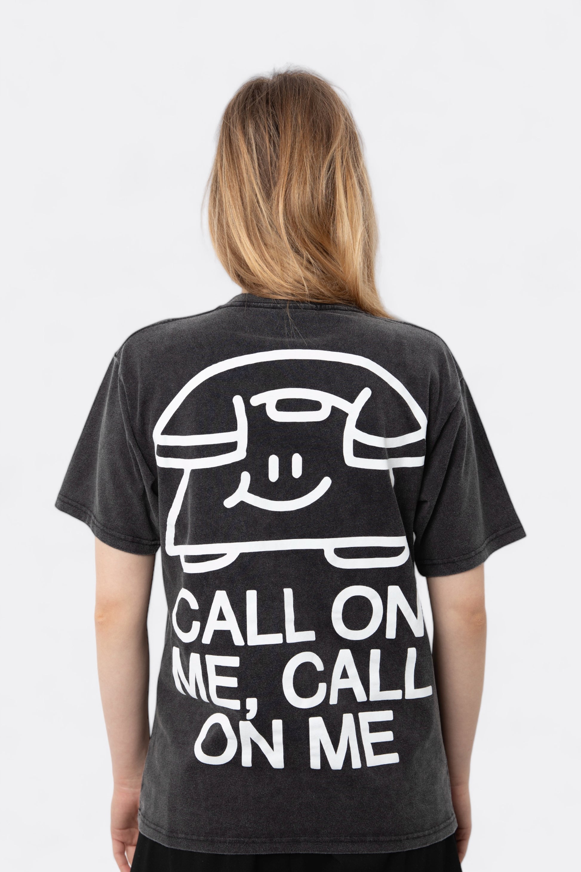 Public Possession - Call On Me T-Shirt (Pebble Black)