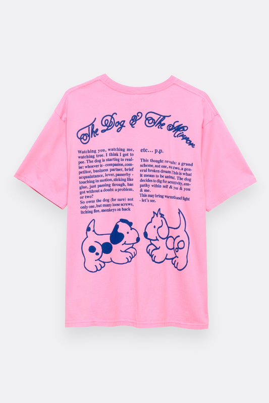 Public Possession Dog T-Shirt Light Rose | T-Shirt Coton Bio Culture Club | Edgar Bdx
