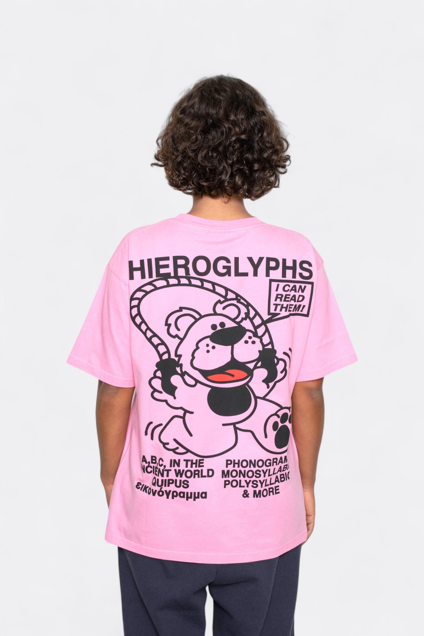 Public Possession - Hieroglyph Bar T-Shirt (Light Rose)