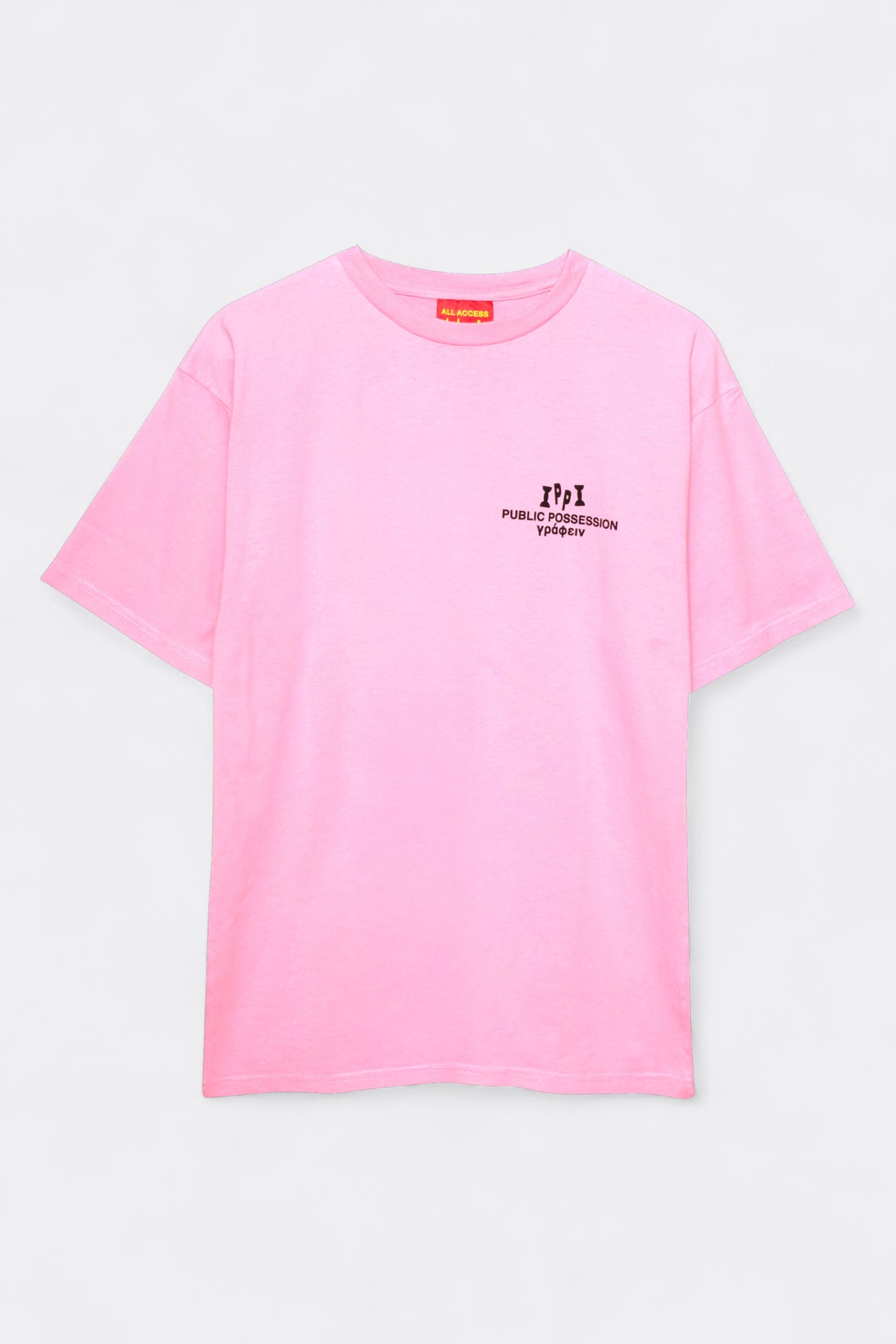 Public Possession - Hieroglyph Bar T-Shirt (Light Rose)