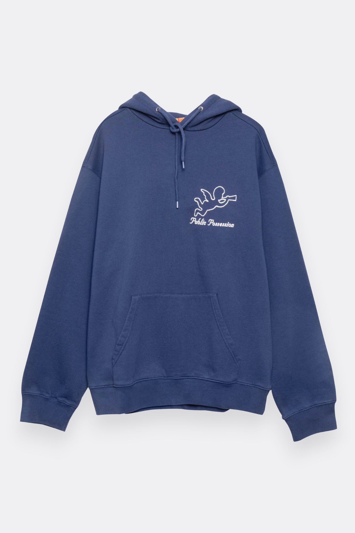 Public Possession Mobile DJ Hoodie Dark Blue | Sweat Capuche Coton Bio | Edgar Bdx