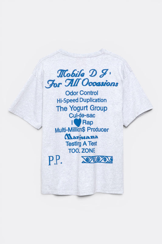 Public Possession Mobile DJ T-Shirt Heather Grey | Coton Bio Coupe Boxy | Edgar Bdx
