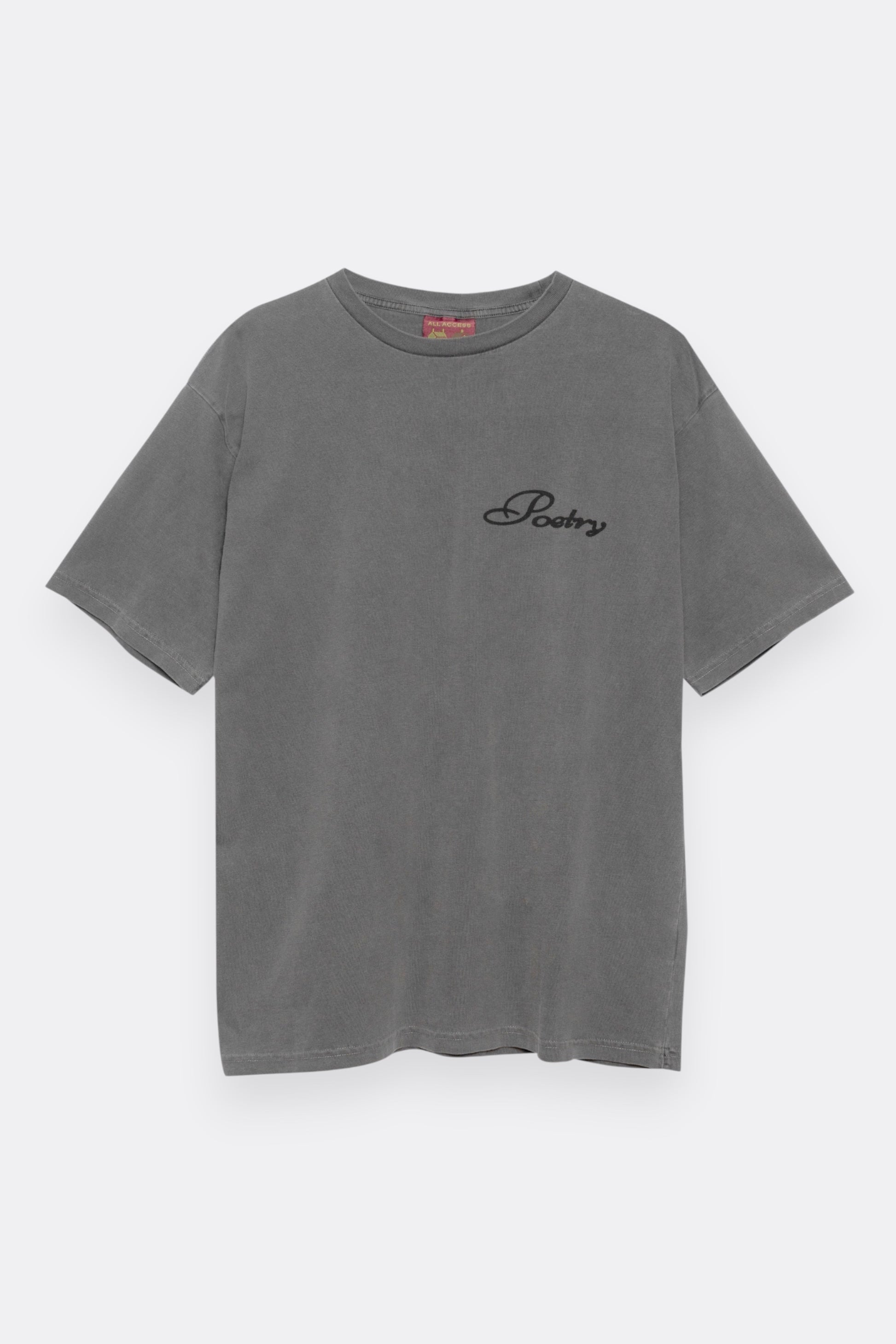 Public Possession Poetry T-Shirt Charcoal | T-Shirt Coton Bio Culture Club | Edgar Bdx