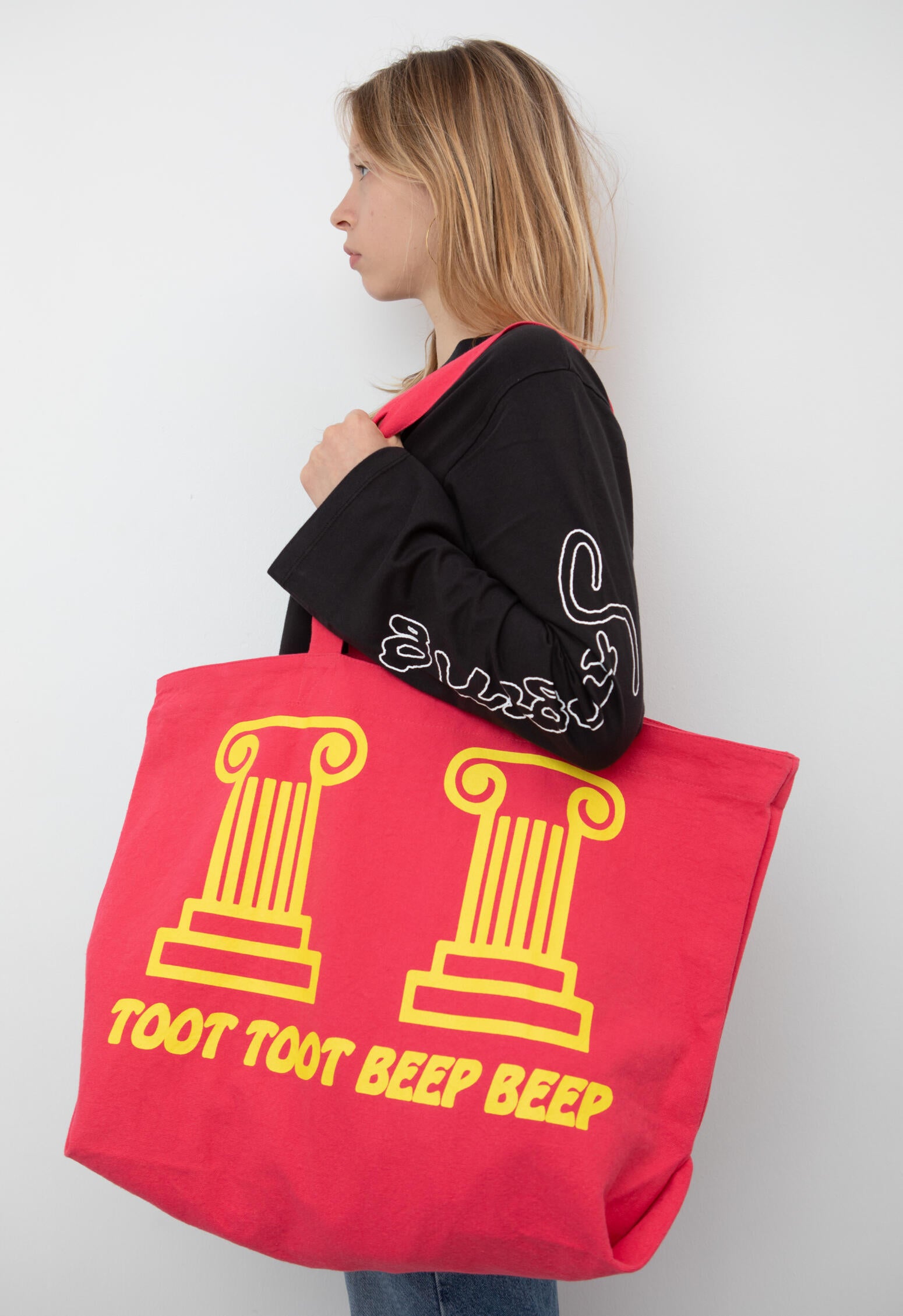 Public Possession - Toot Toot, Beep Beep Tote Bag (Red)