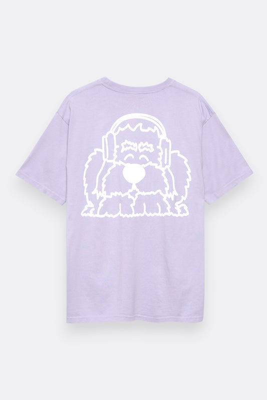 Public Possession Tutto Musik T-Shirt Violette | Coton Bio Coupe Boxy | Edgar Bdx
