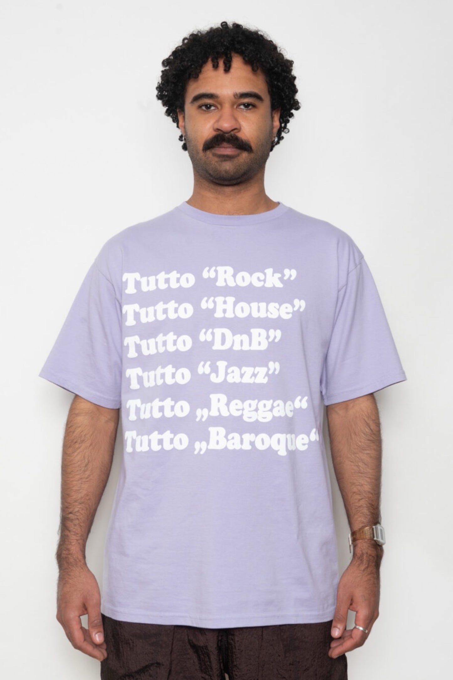 Public Possession Tutto Musik T-Shirt Violette | Coton Bio Coupe Boxy | Edgar Bdx
