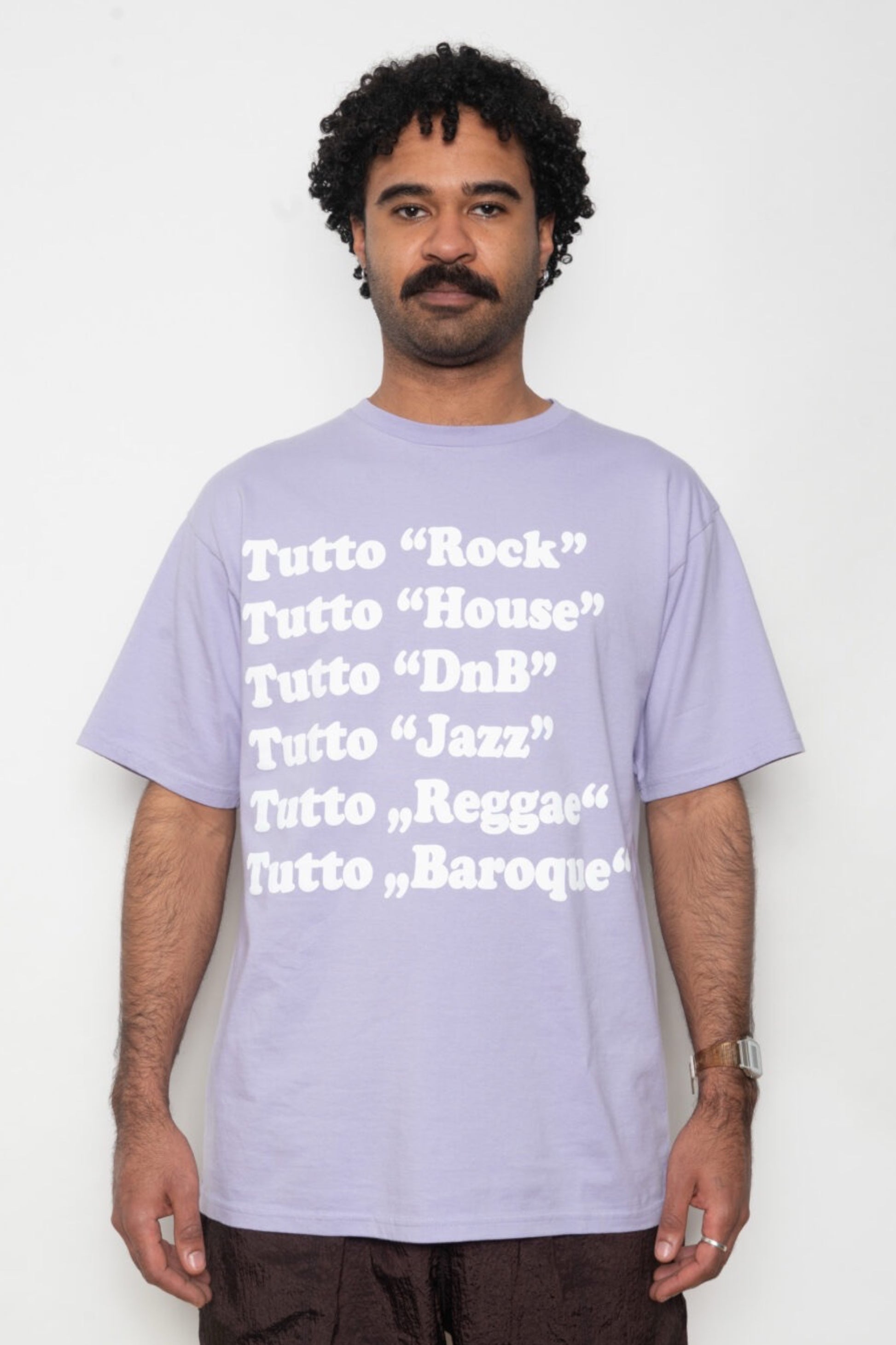 Public Possession Tutto Musik T-Shirt Violette | Coton Bio Coupe Boxy | Edgar Bdx