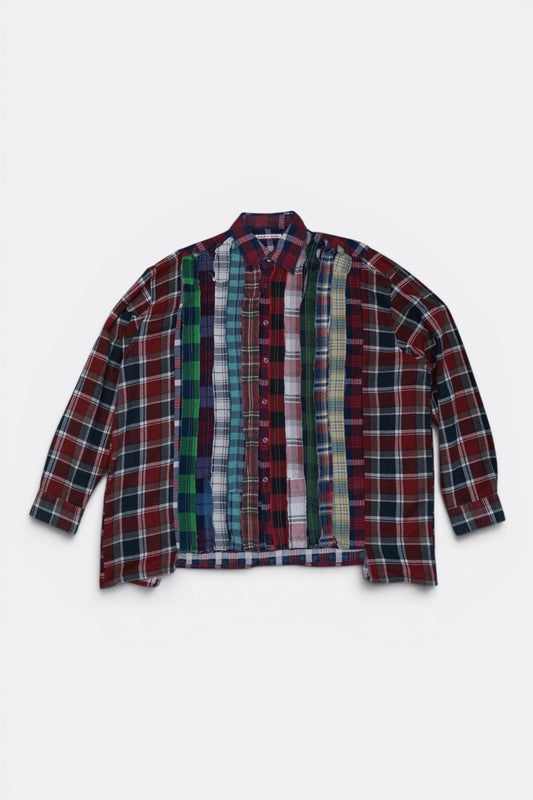 Needles Rebuild Flannel Ribbon Wide Shirt Assorted B | Pièce Unique Vintage | Edgar Bdx