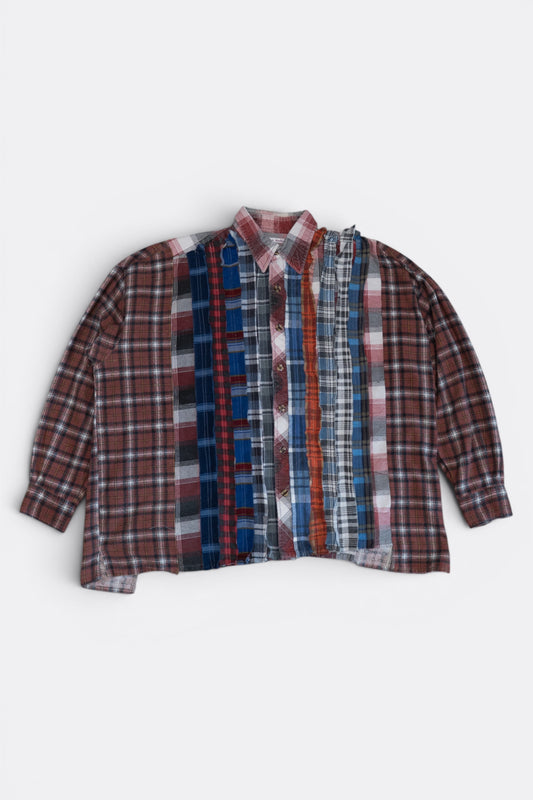Needles Rebuild Flannel Ribbon Wide Shirt Assorted B | Pièce Unique Vintage | Edgar Bdx