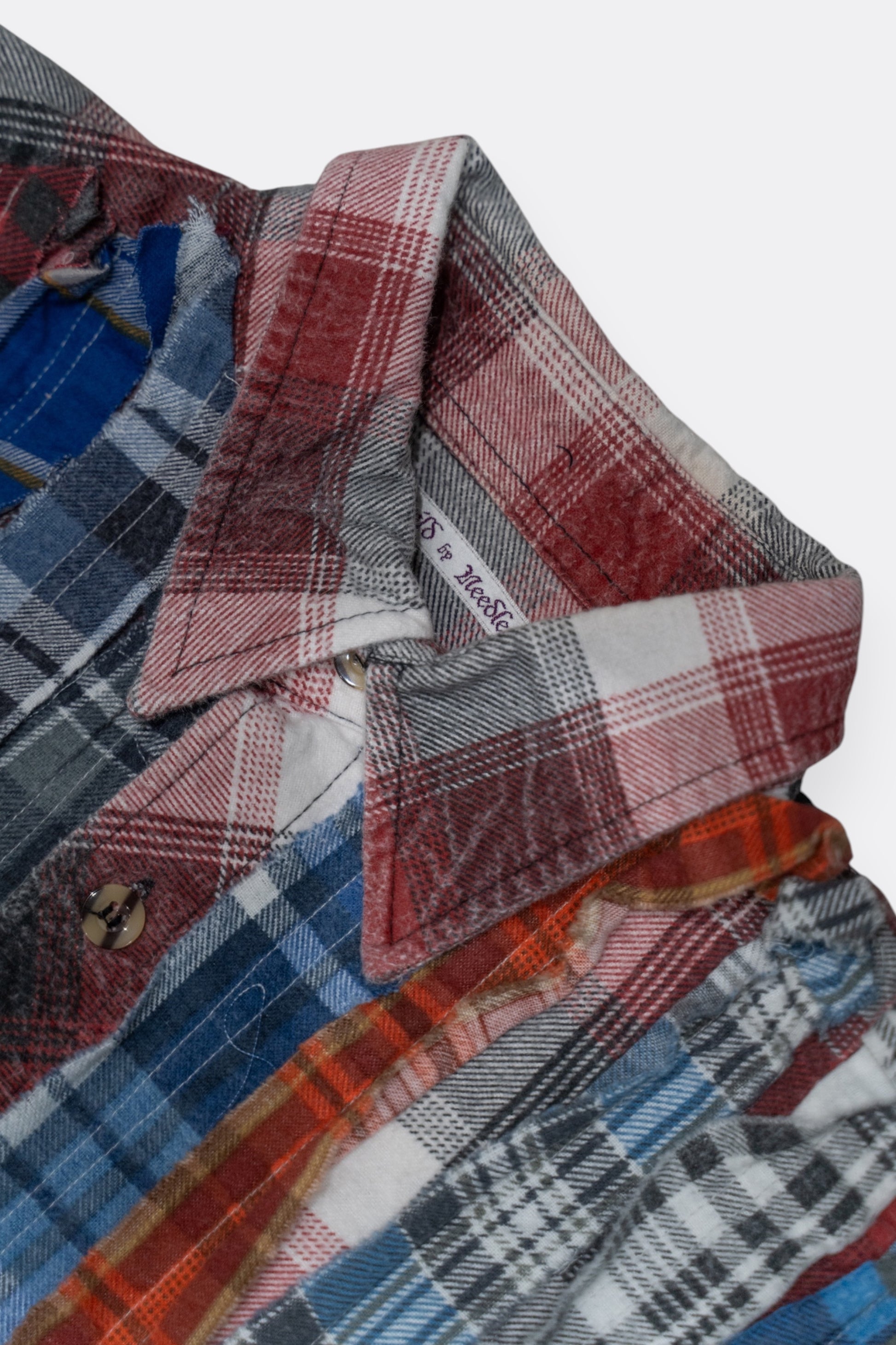 Needles Rebuild Flannel Ribbon Wide Shirt Assorted C | Pièce Unique Vintage | Edgar Bdx