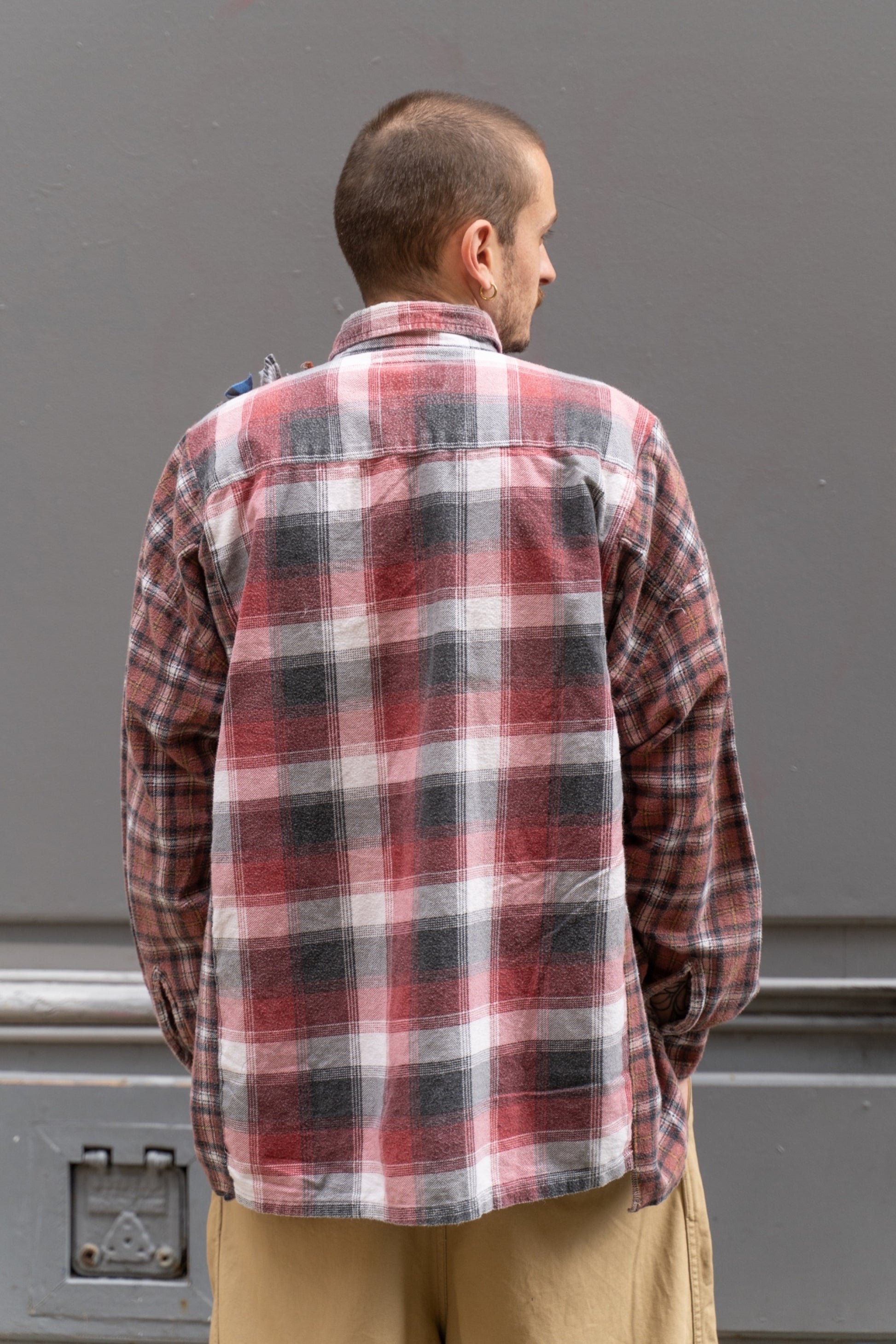 Needles Rebuild Flannel Ribbon Wide Shirt Assorted C | Pièce Unique Vintage | Edgar Bdx