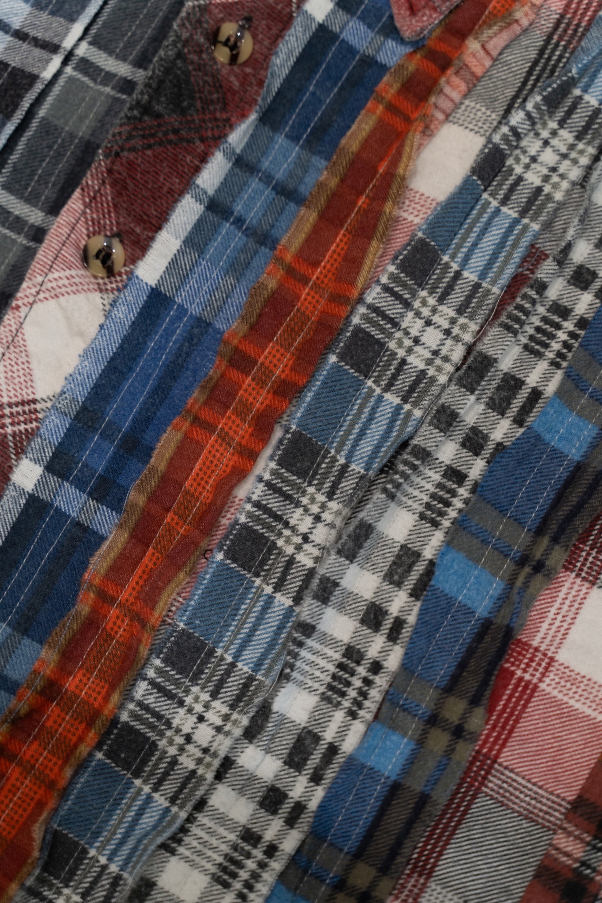 Needles Rebuild Flannel Ribbon Wide Shirt Assorted C | Pièce Unique Vintage | Edgar Bdx