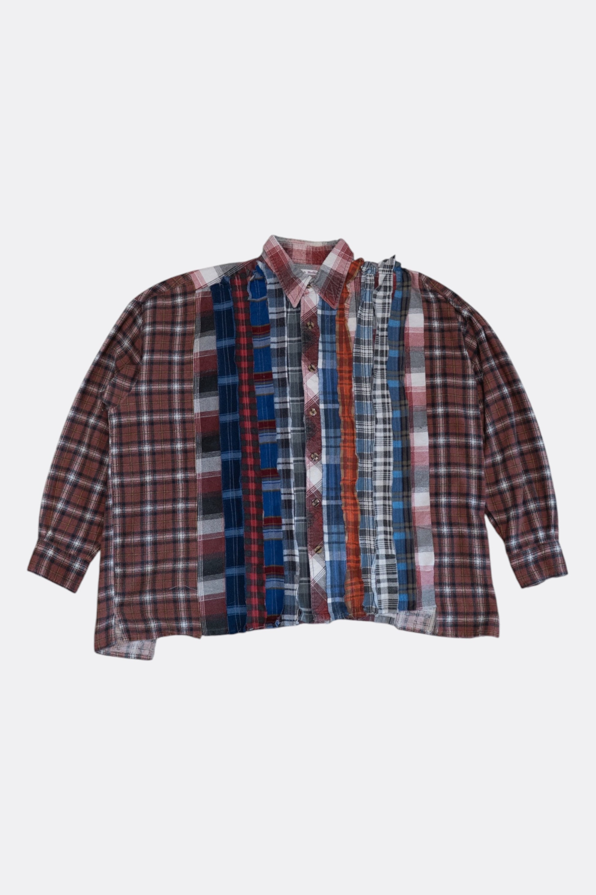 Needles Rebuild Flannel Ribbon Wide Shirt Assorted C | Pièce Unique Vintage | Edgar Bdx