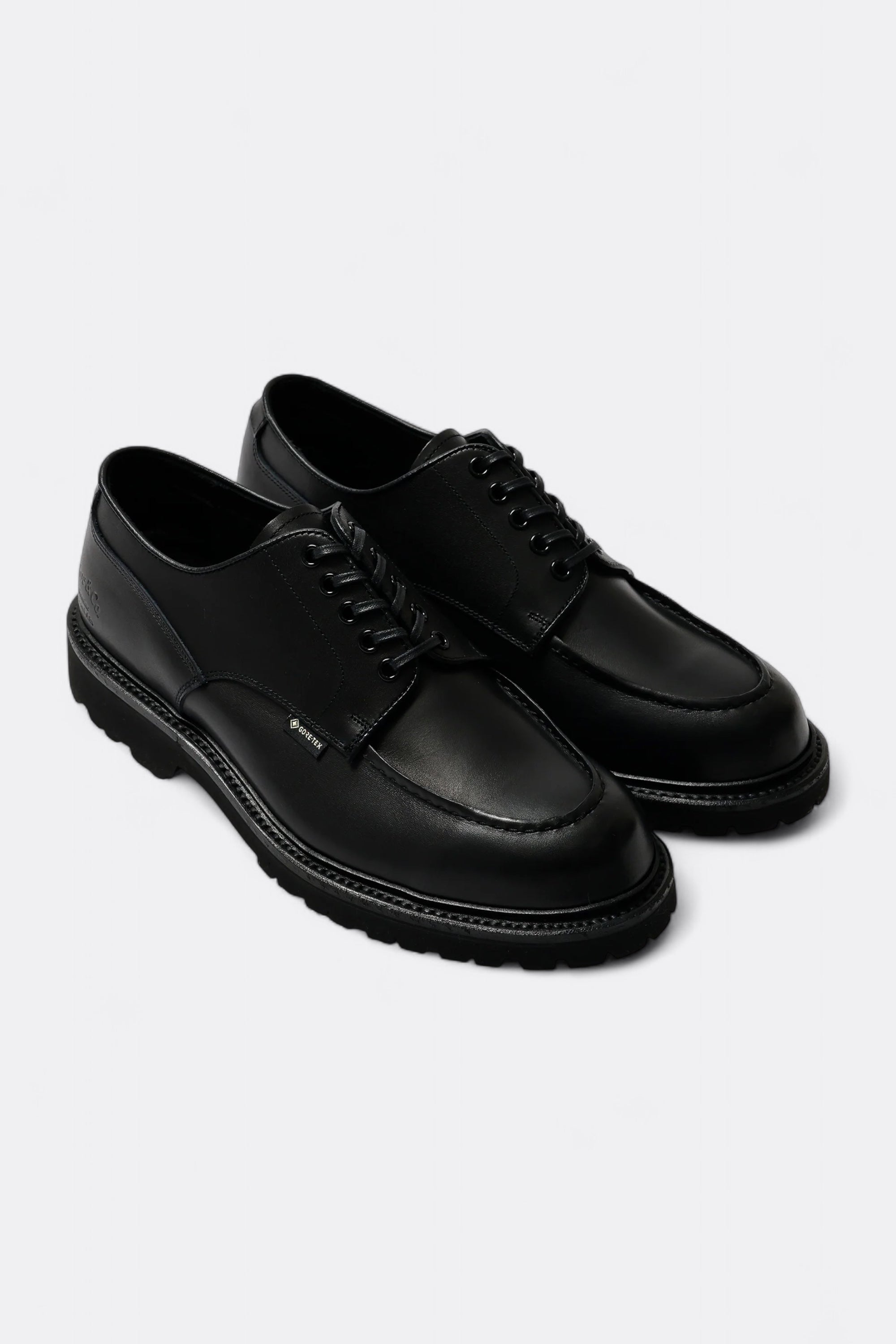 Regal Shoe & Co. U-Tip GTX Black | GORE-TEX Embossed Leather Shoes