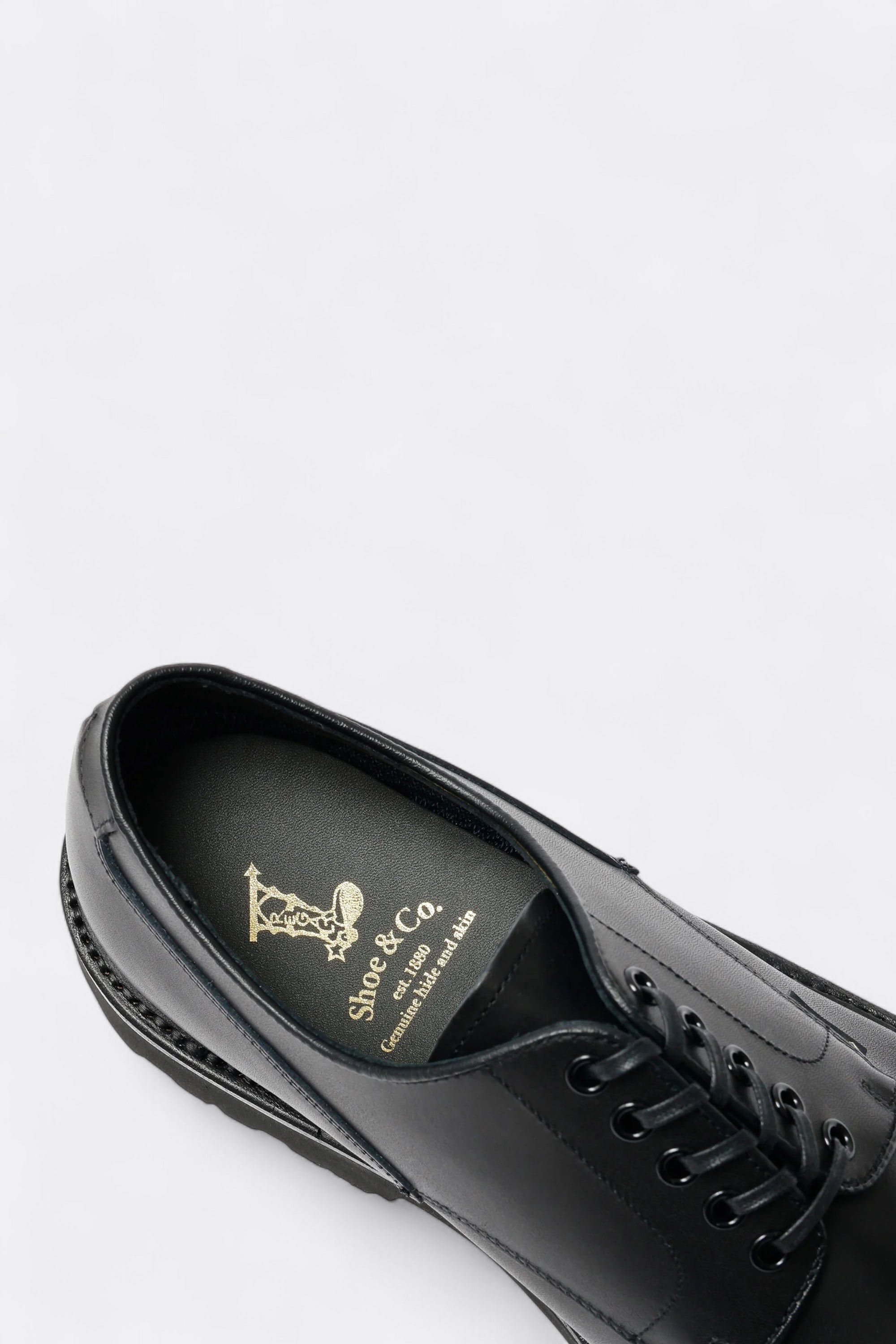 Regal Shoe & Co. U-Tip GTX Black | GORE-TEX Embossed Leather Shoes