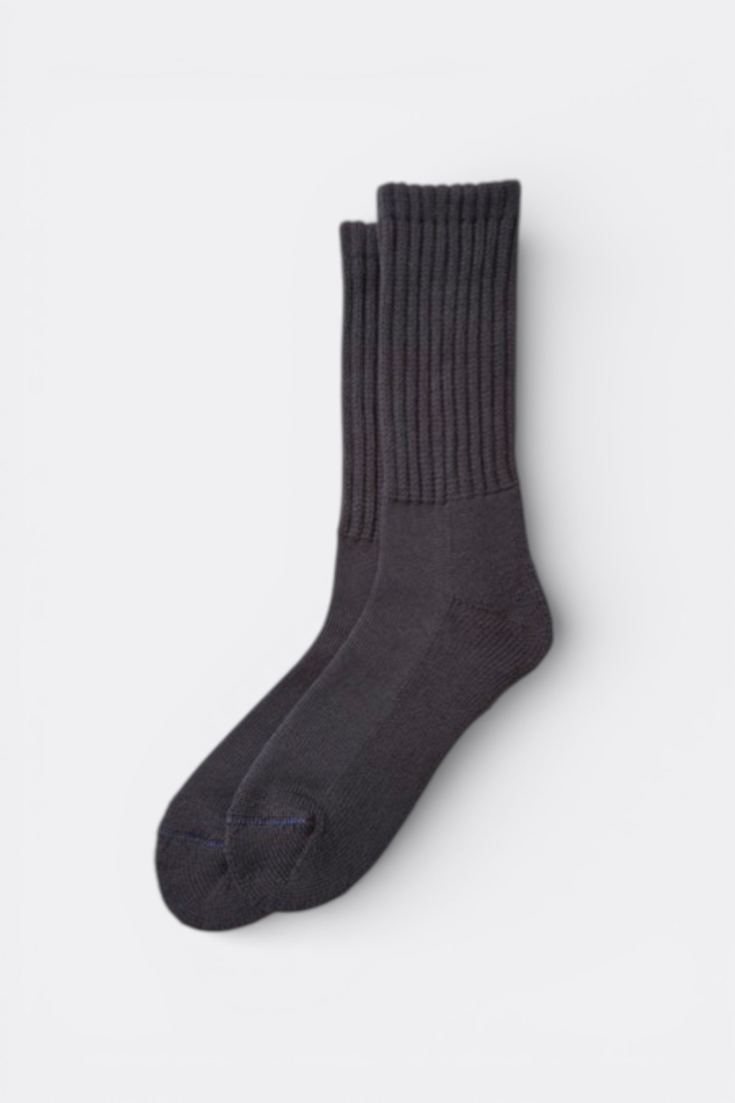 Rototo - Loose Pile Crew Socks (Charcoal)